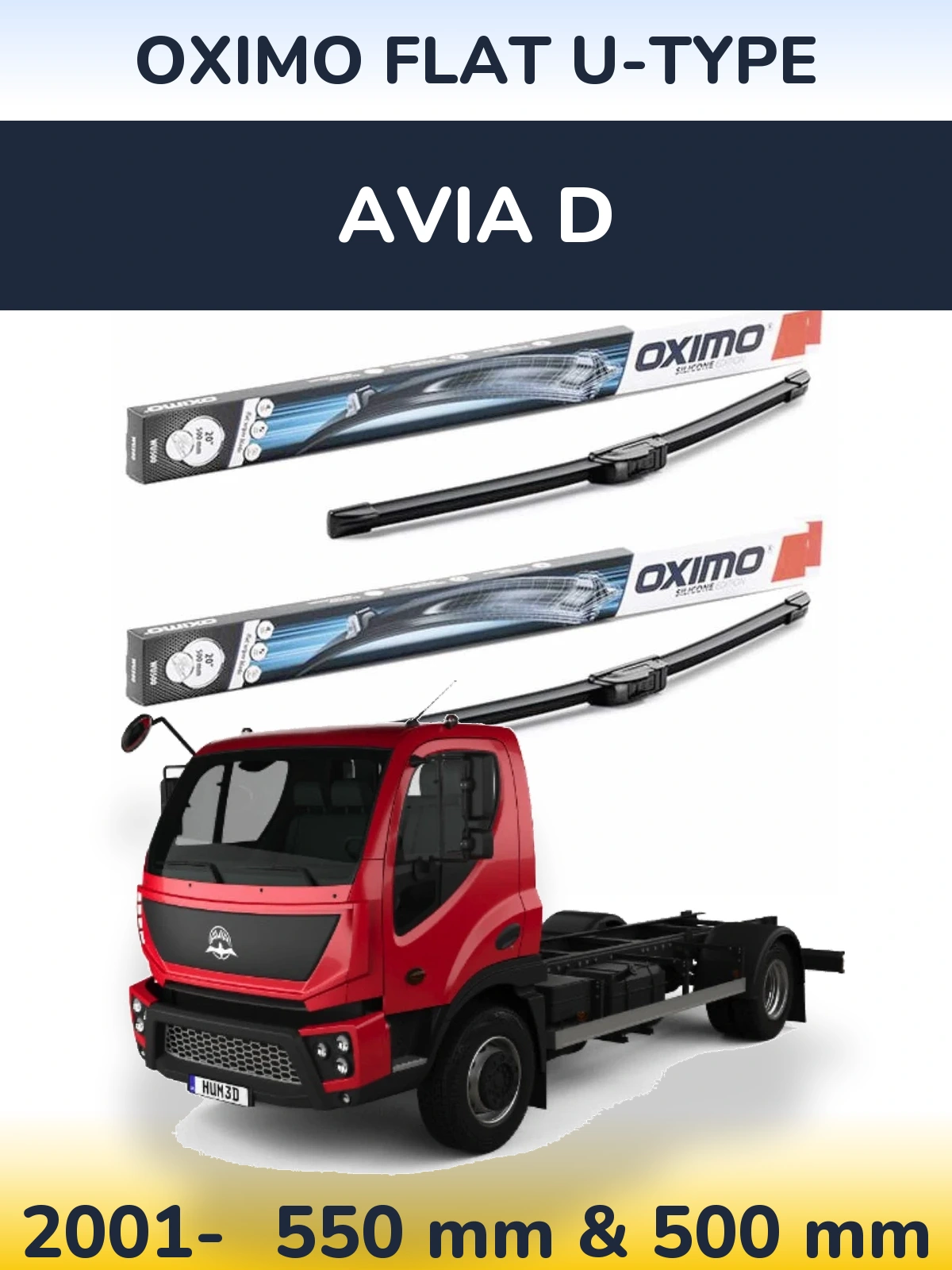 Ștergătoare Oximo Flat U-type pentru Avia D