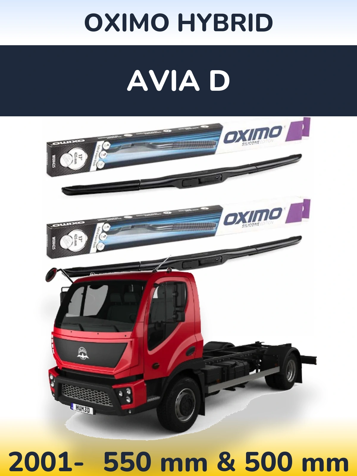 Ștergătoare Oximo Hybrid pentru Avia D