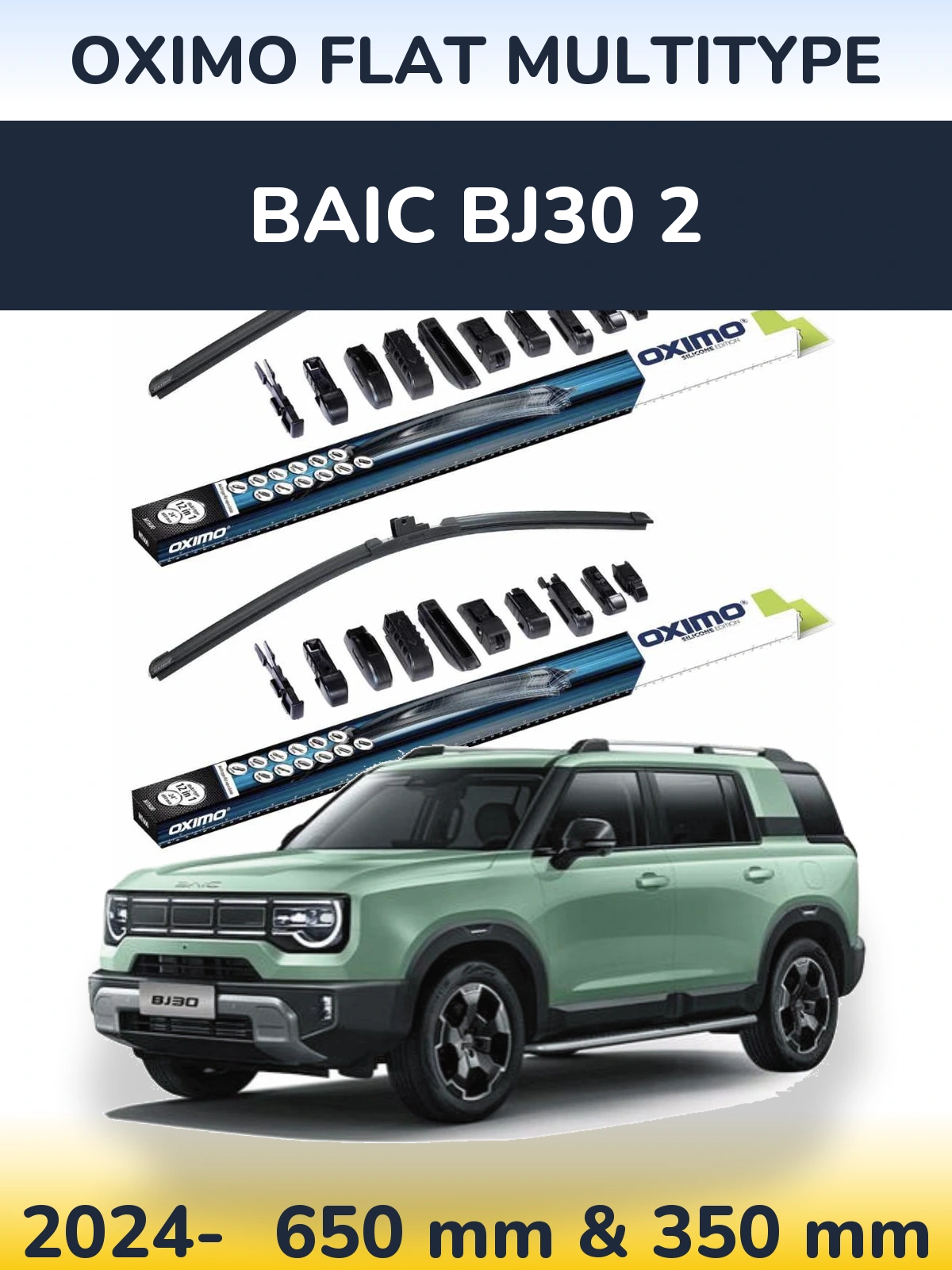 Ștergătoare Oximo Flat MultiTipe pentru BAIC BJ30 2