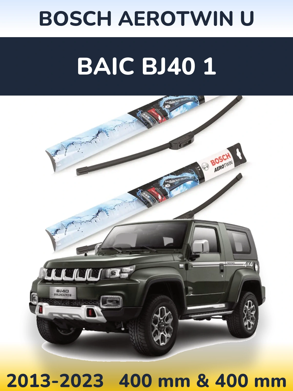 Ștergătoare BOSCH AeroTwin U pentru BAIC BJ40 1