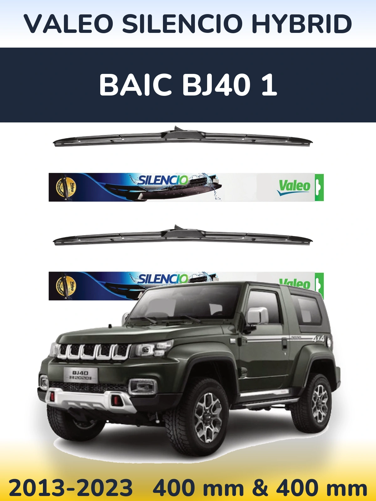 Ștergătoare Valeo Silencio Hybrid pentru BAIC BJ40 1