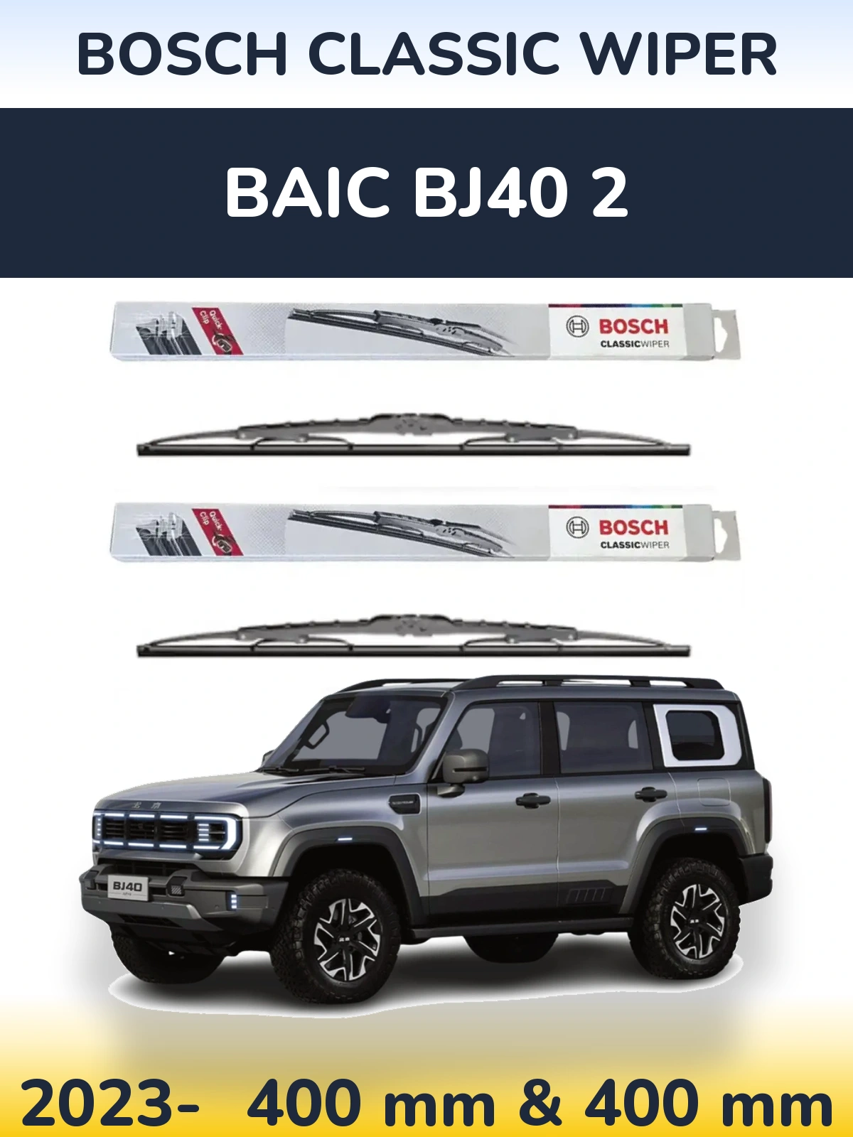 Ștergătoare BOSCH Classic Wiper pentru BAIC BJ40 2