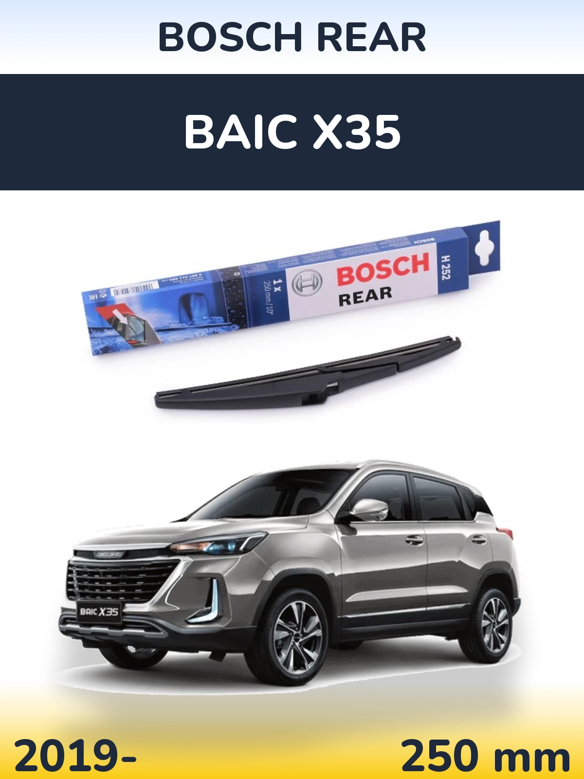 Ștergătoare BOSCH Rear pentru BAIC X35