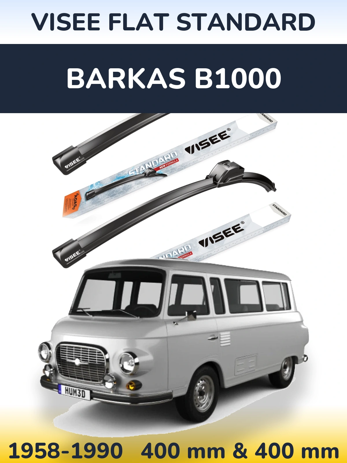 Ștergătoare VISEE FLAT STANDARD pentru Barkas B1000
