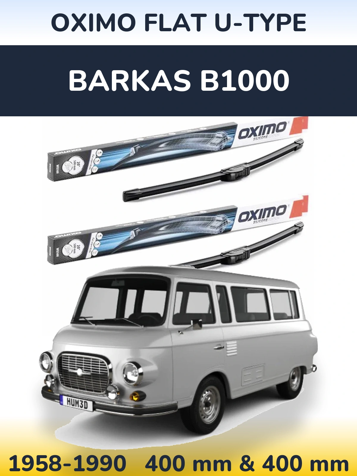 Ștergătoare Oximo Flat U-type pentru Barkas B1000