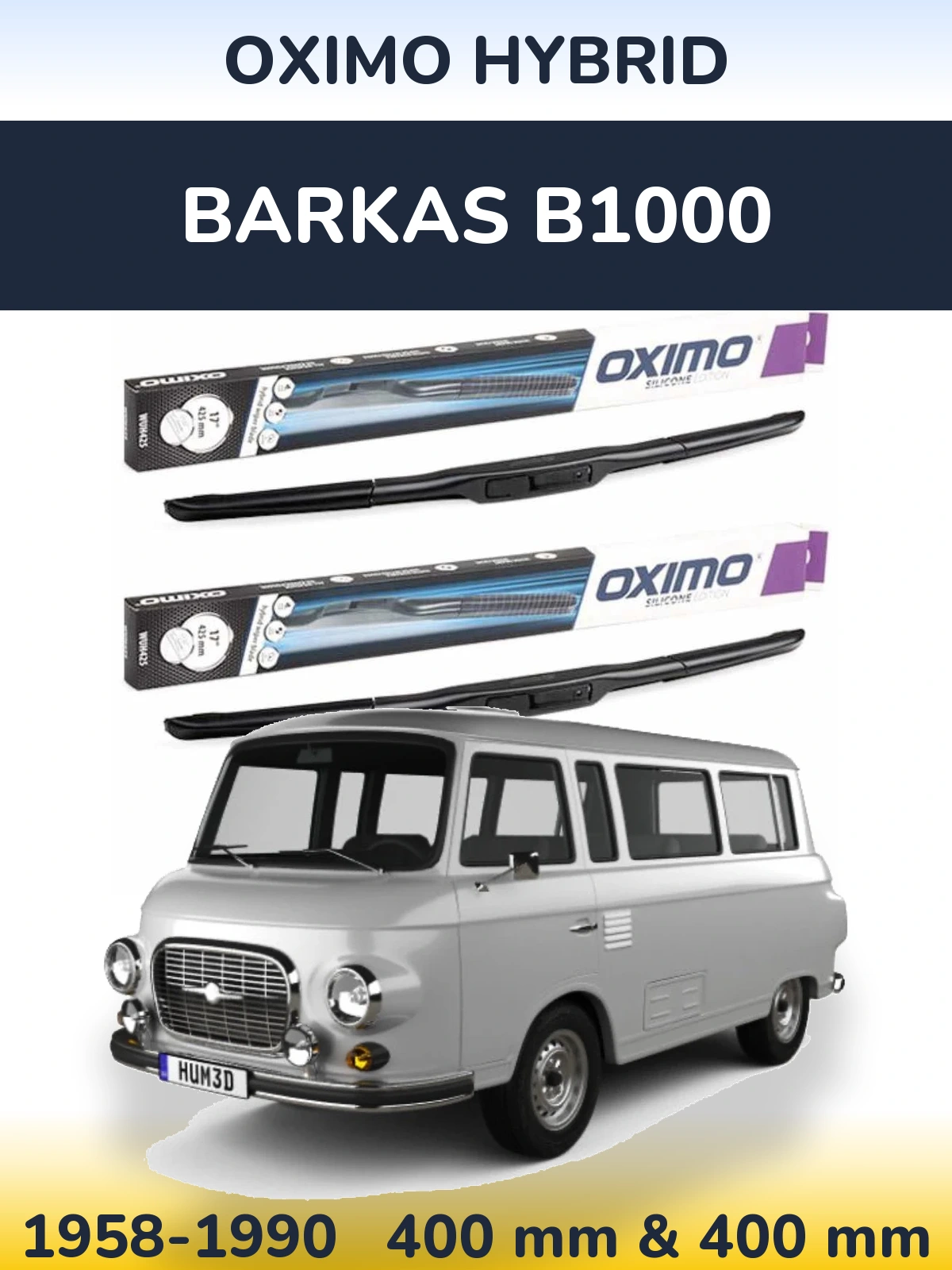 Ștergătoare Oximo Hybrid pentru Barkas B1000