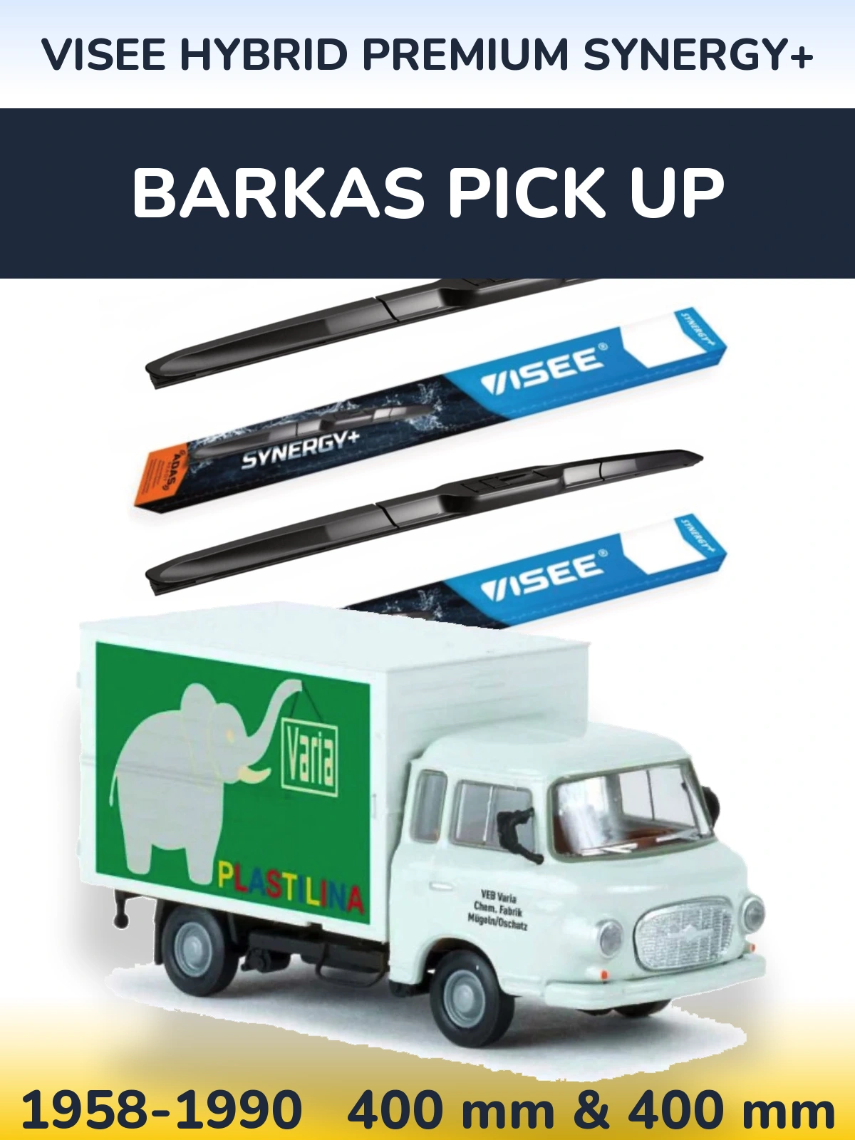 Ștergătoare VISEE HYBRID PREMIUM SYNERGY+ pentru Barkas Pick Up