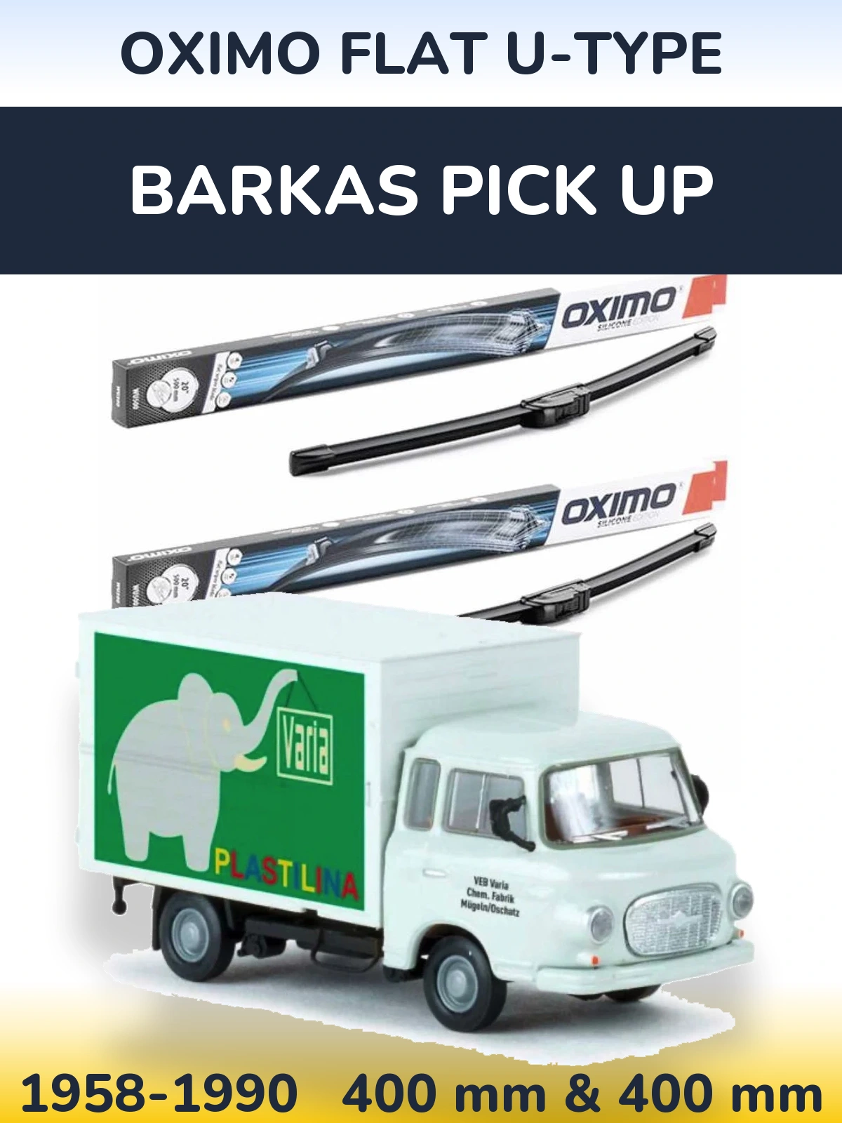 Ștergătoare Oximo Flat U-type pentru Barkas Pick Up