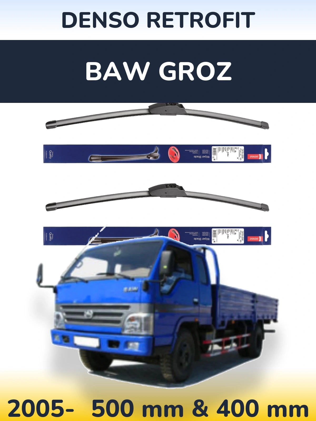 Ștergătoare Denso Retrofit pentru BAW Groz