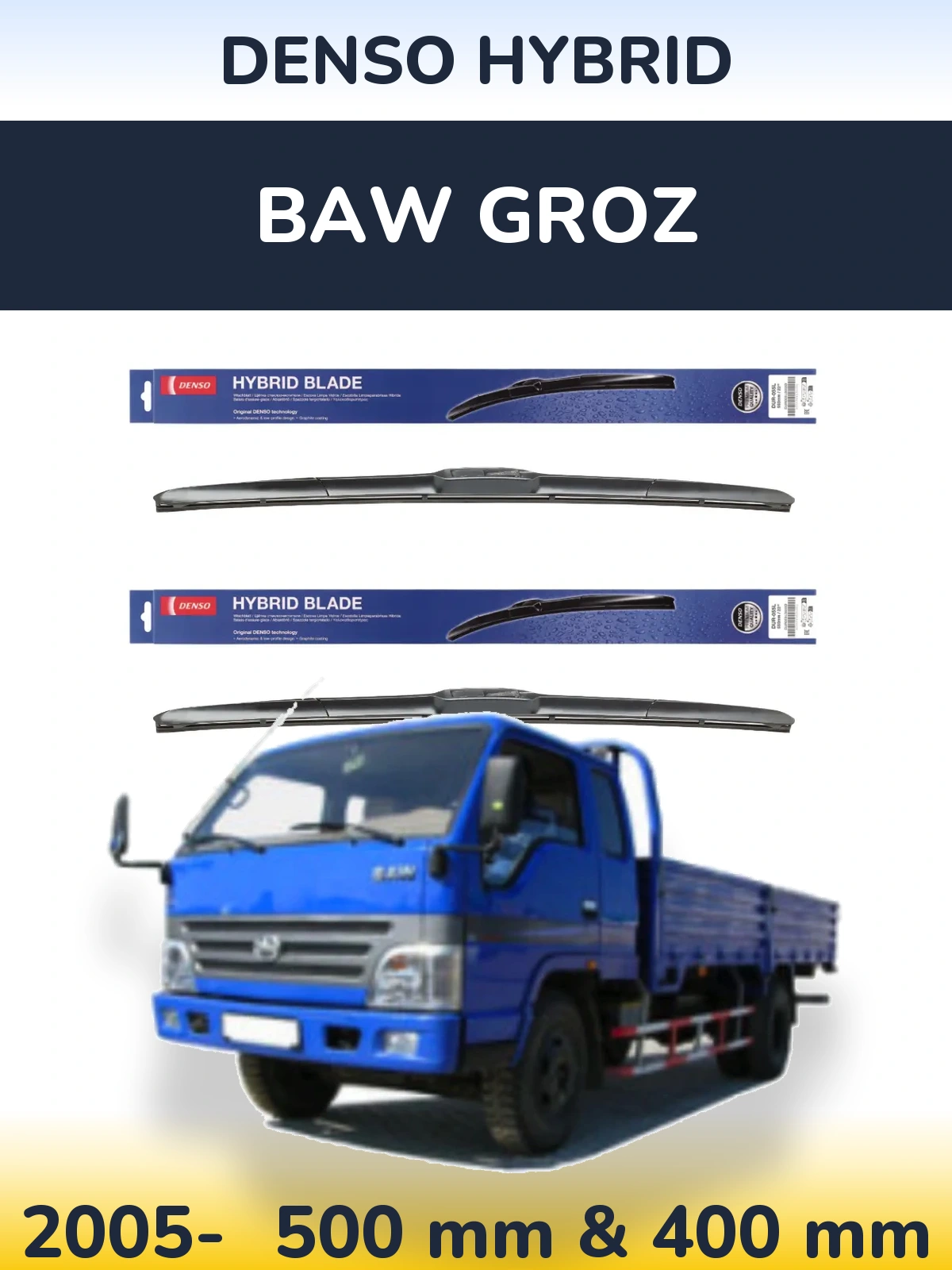 Ștergătoare Denso Hybrid pentru BAW Groz