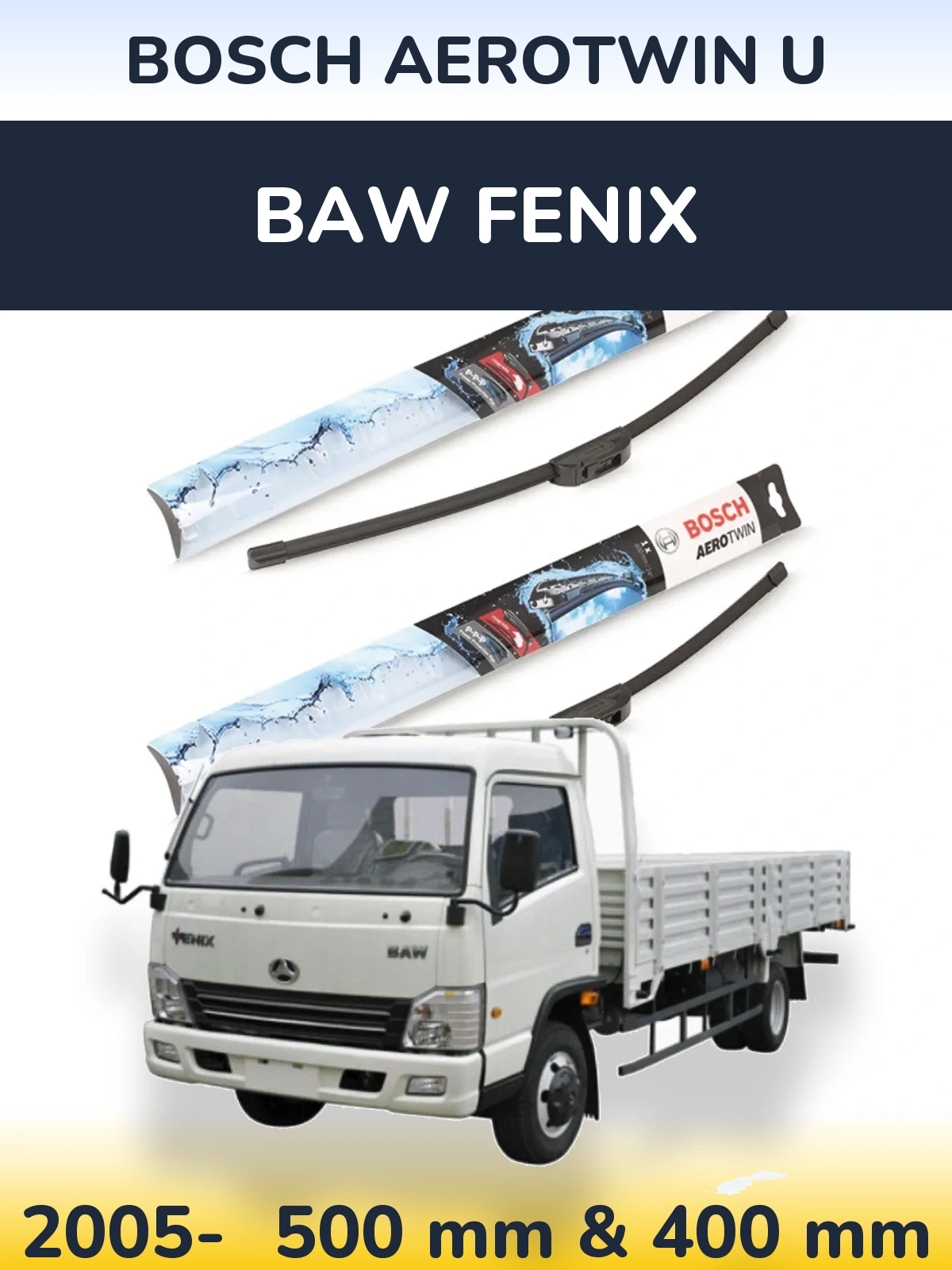 Ștergătoare BOSCH AeroTwin U pentru BAW Fenix