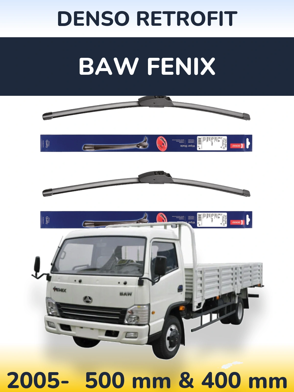 Ștergătoare Denso Retrofit pentru BAW Fenix
