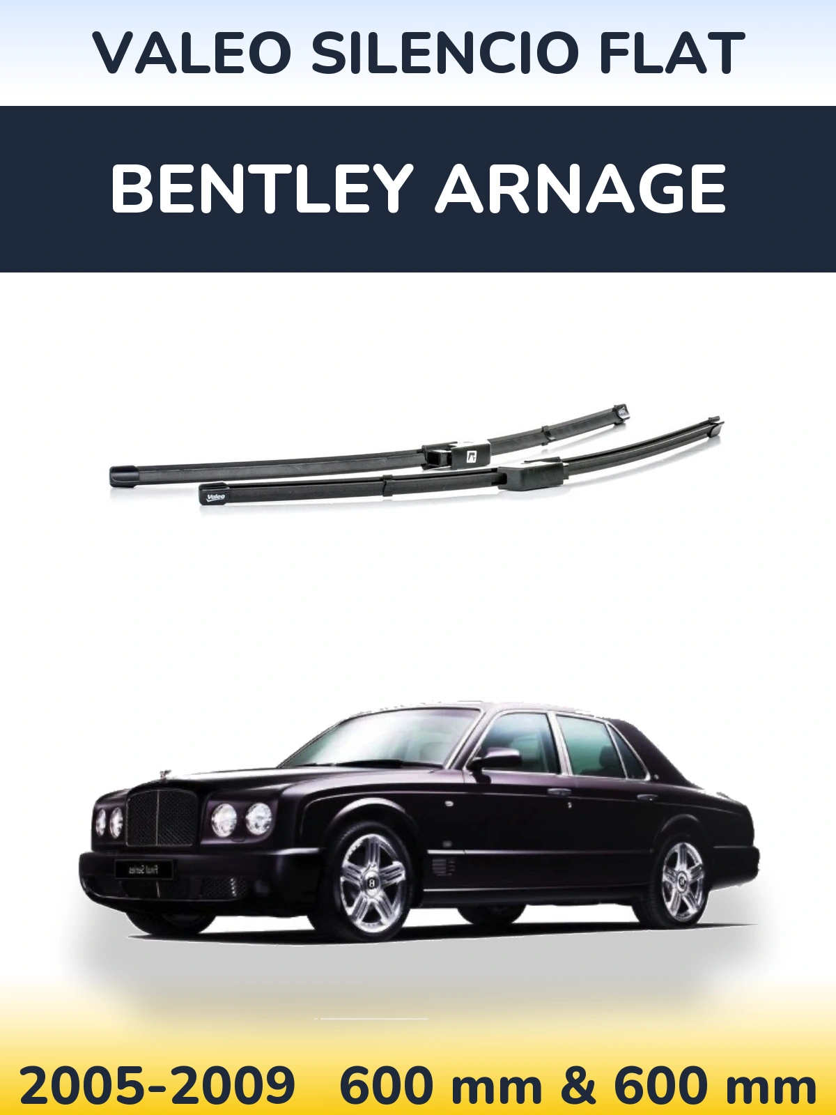 Ștergătoare Valeo Silencio Flat pentru Bentley Arnage