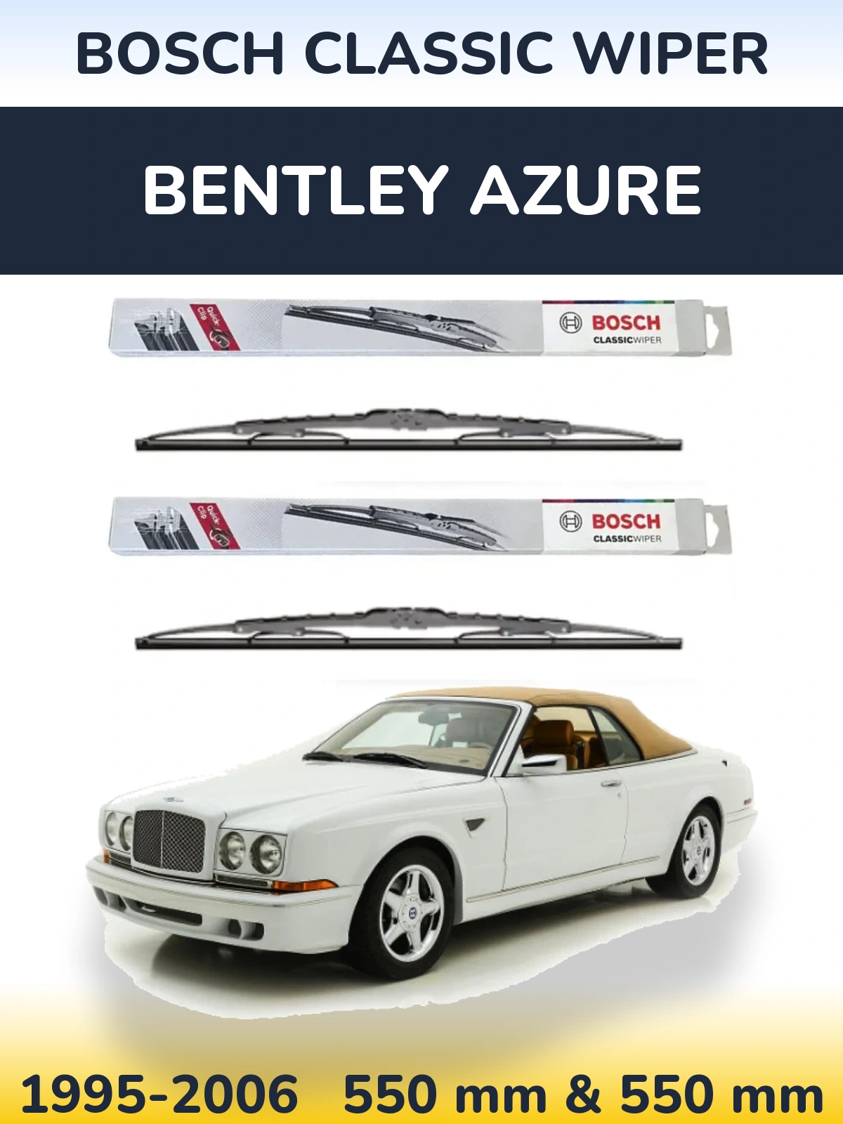 Ștergătoare BOSCH Classic Wiper pentru Bentley Azure