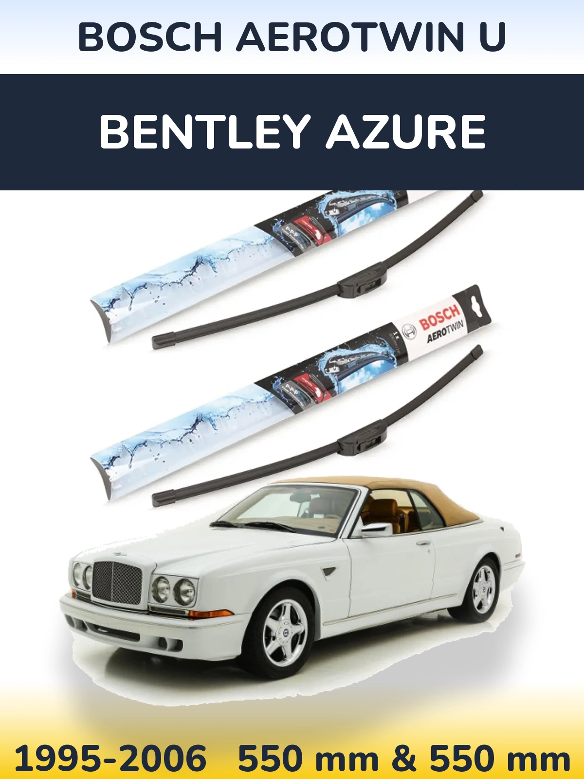 Ștergătoare BOSCH AeroTwin U pentru Bentley Azure