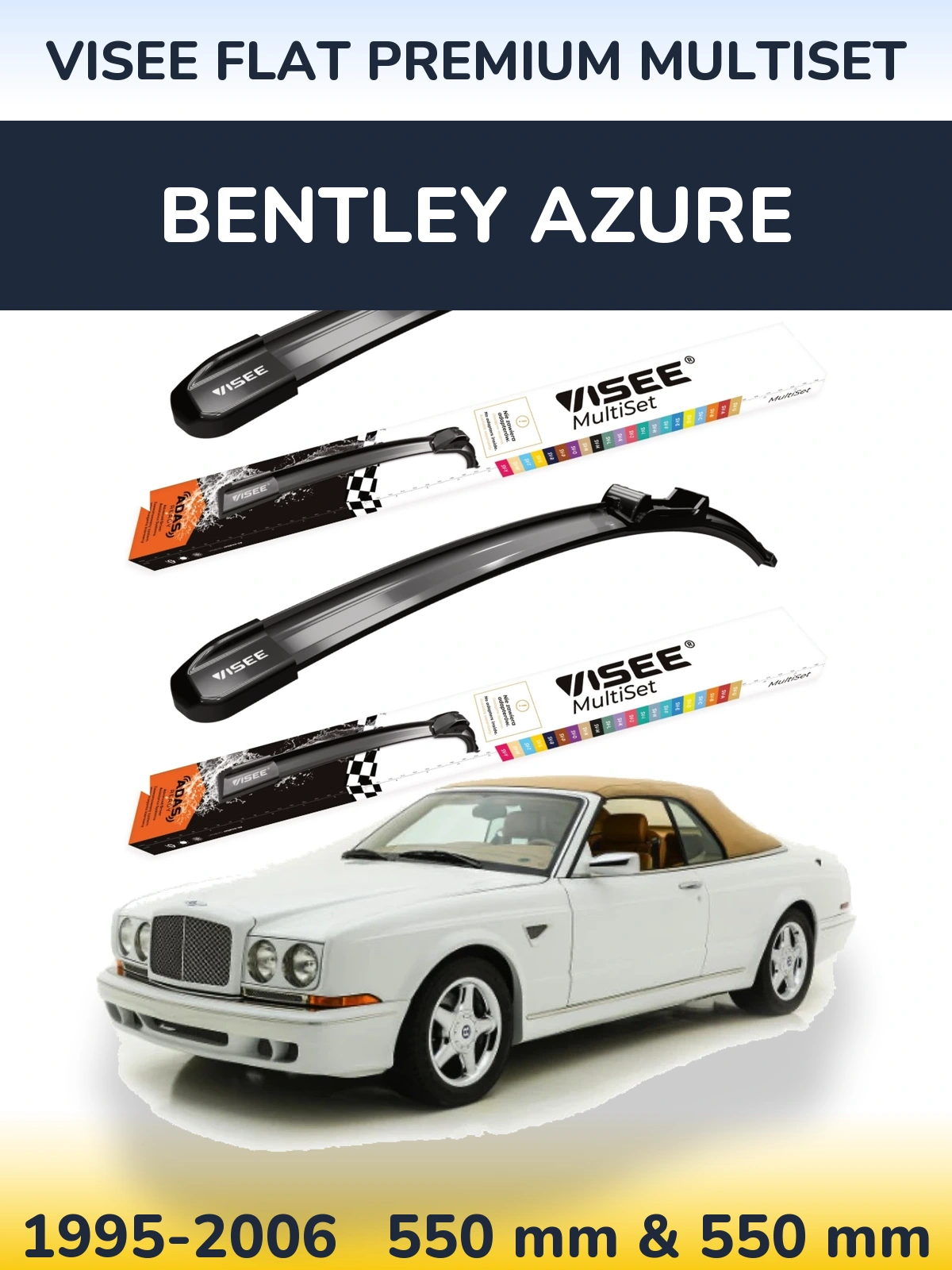 Ștergătoare VISEE FLAT PREMIUM MultiSet pentru Bentley Azure