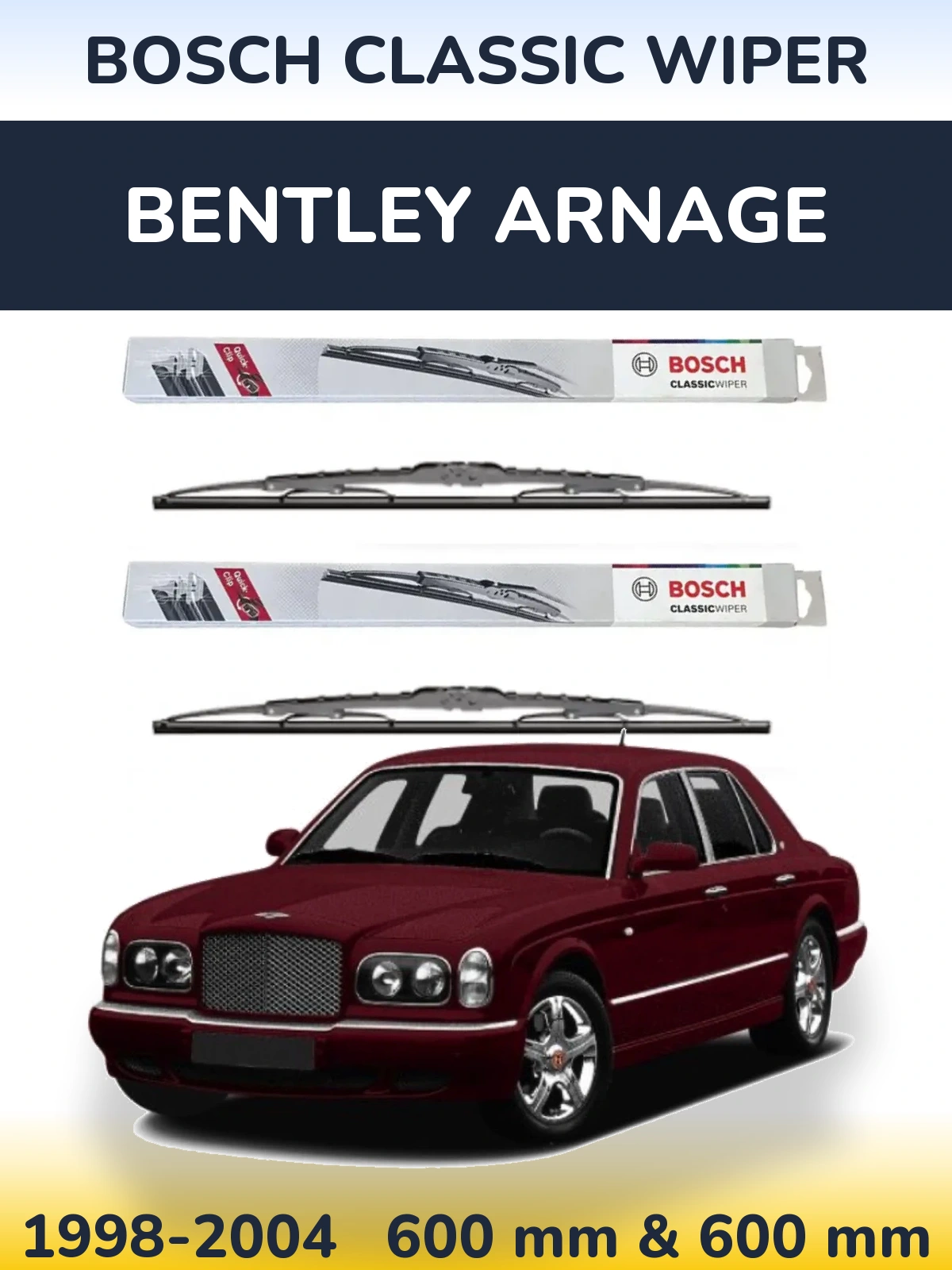 Ștergătoare BOSCH Classic Wiper pentru Bentley Arnage