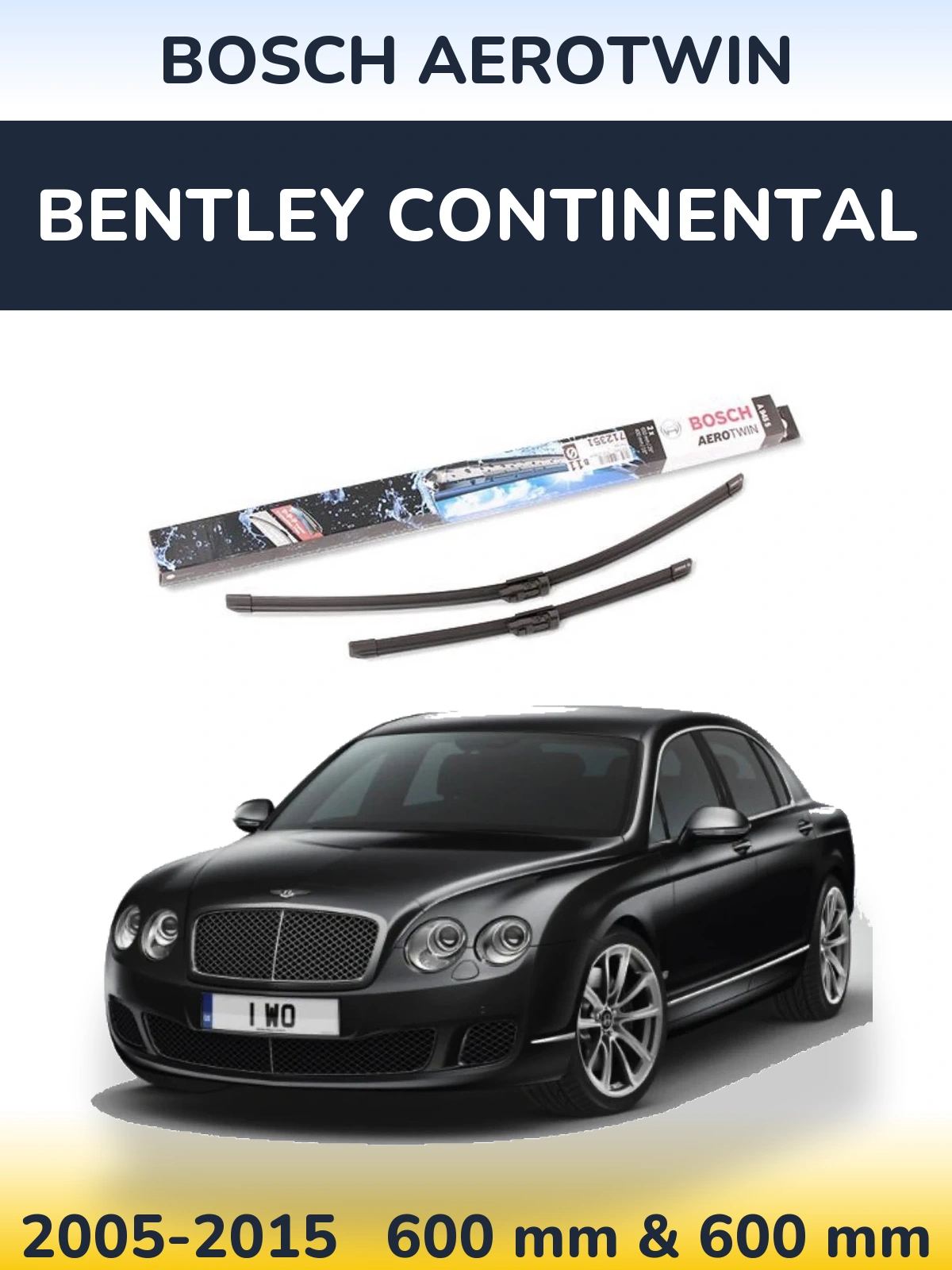 Ștergătoare BOSCH AeroTwin pentru Bentley Continental