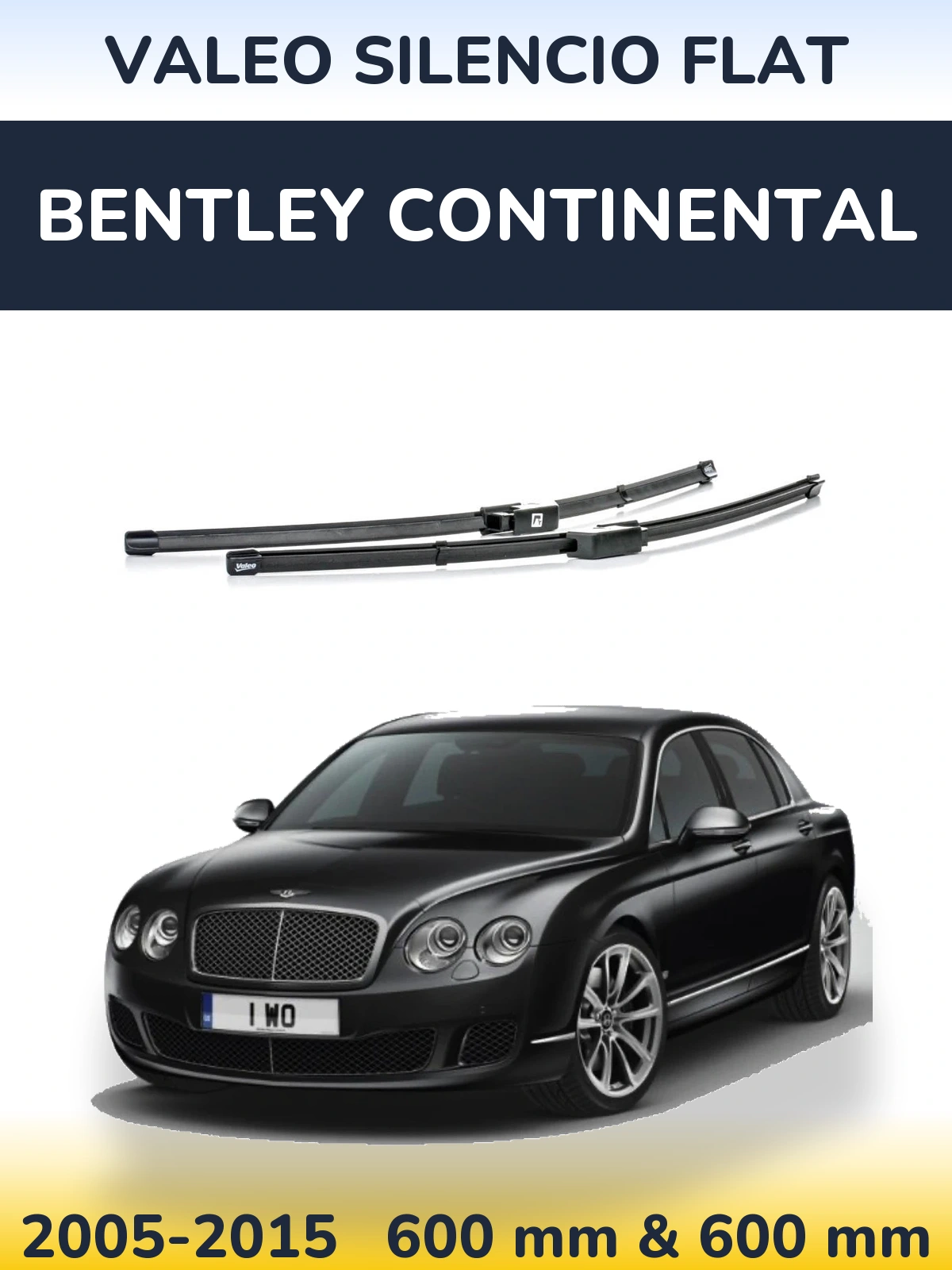 Ștergătoare Valeo Silencio Flat pentru Bentley Continental