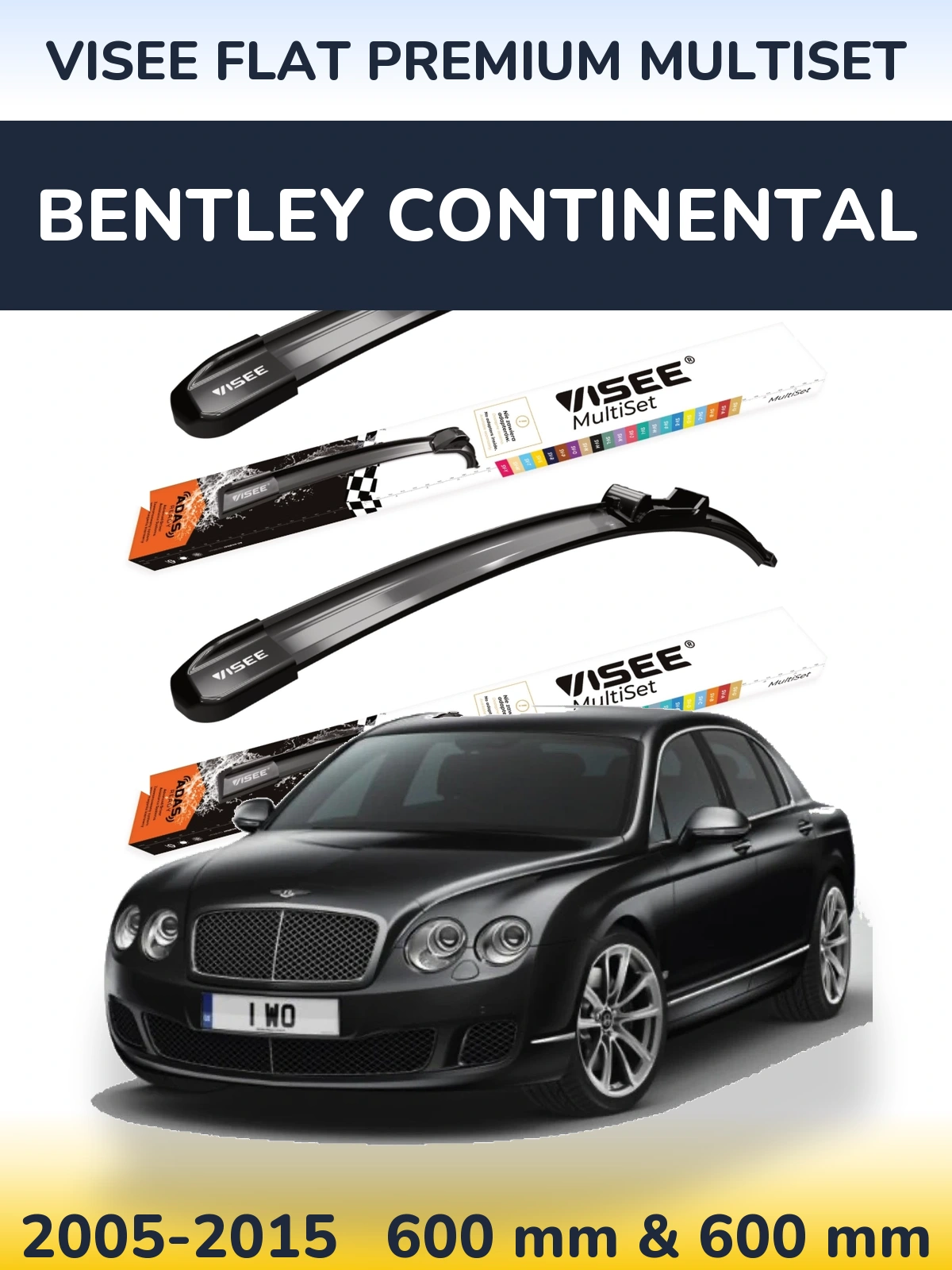 Ștergătoare VISEE FLAT PREMIUM MultiSet pentru Bentley Continental
