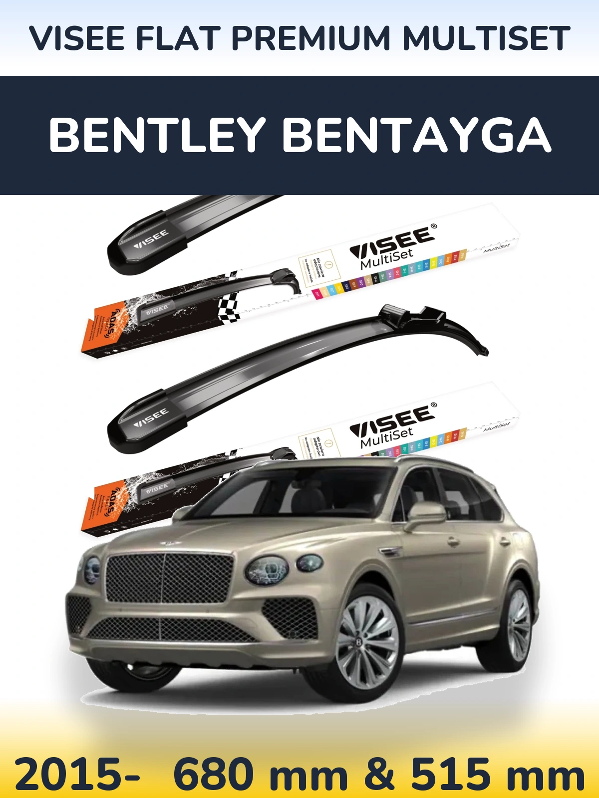 Ștergătoare VISEE FLAT PREMIUM MultiSet pentru Bentley Bentayga