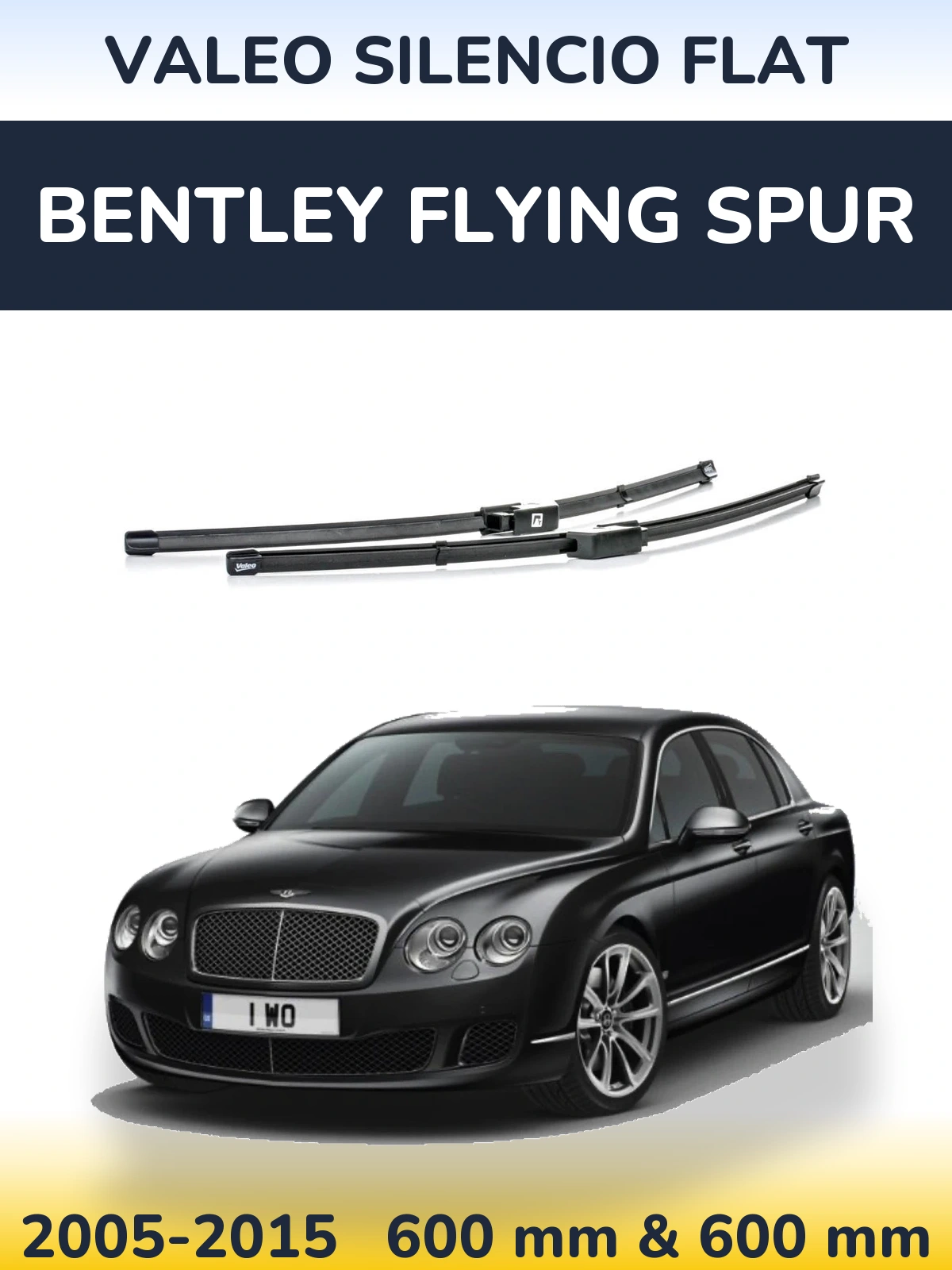 Ștergătoare Valeo Silencio Flat pentru Bentley Flying Spur
