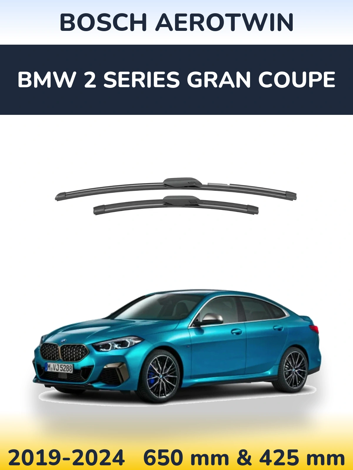 Ștergătoare BOSCH AeroTwin pentru BMW 2 Series Gran Coupe