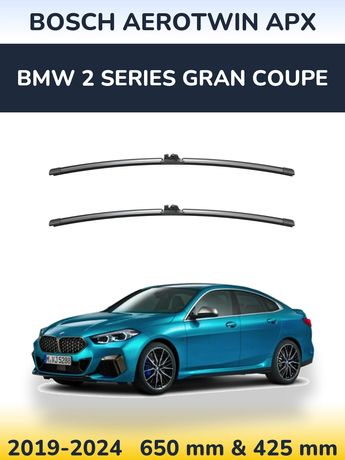 Ștergătoare BOSCH AeroTwin APX pentru BMW 2 Series Gran Coupe