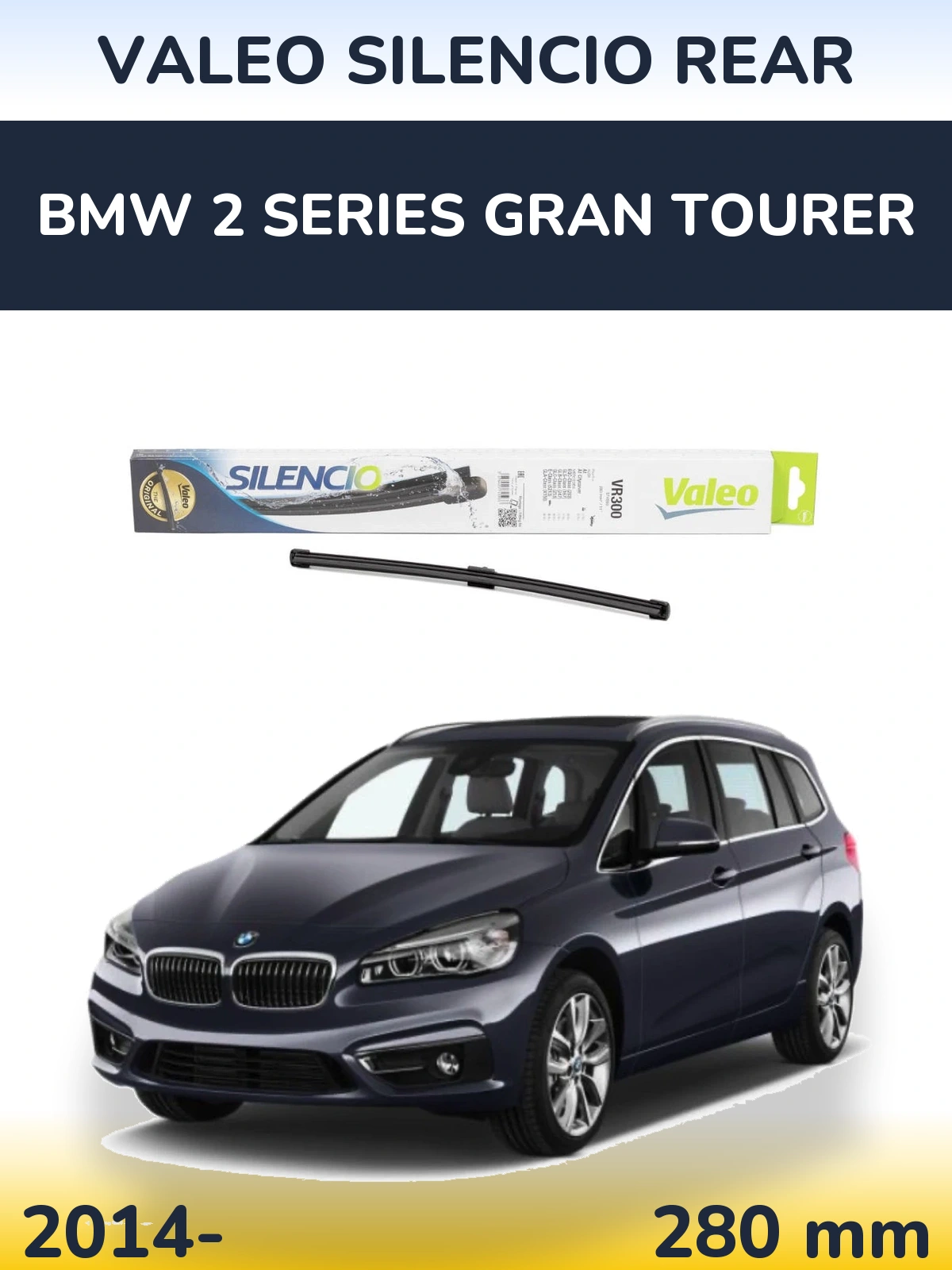 Ștergătoare Valeo Silencio Rear pentru BMW 2 Series Gran Tourer