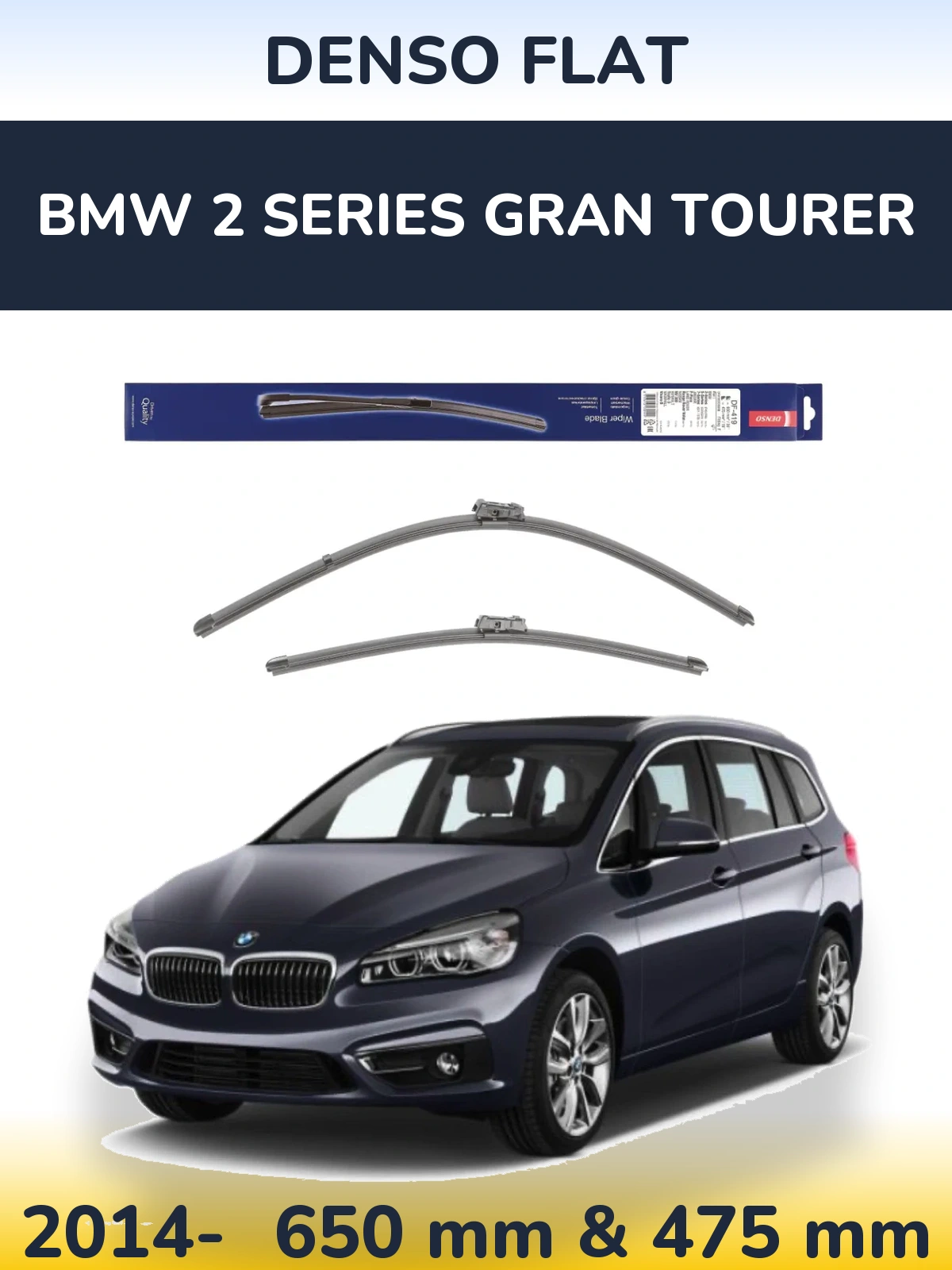 Ștergătoare Denso Flat pentru BMW 2 Series Gran Tourer