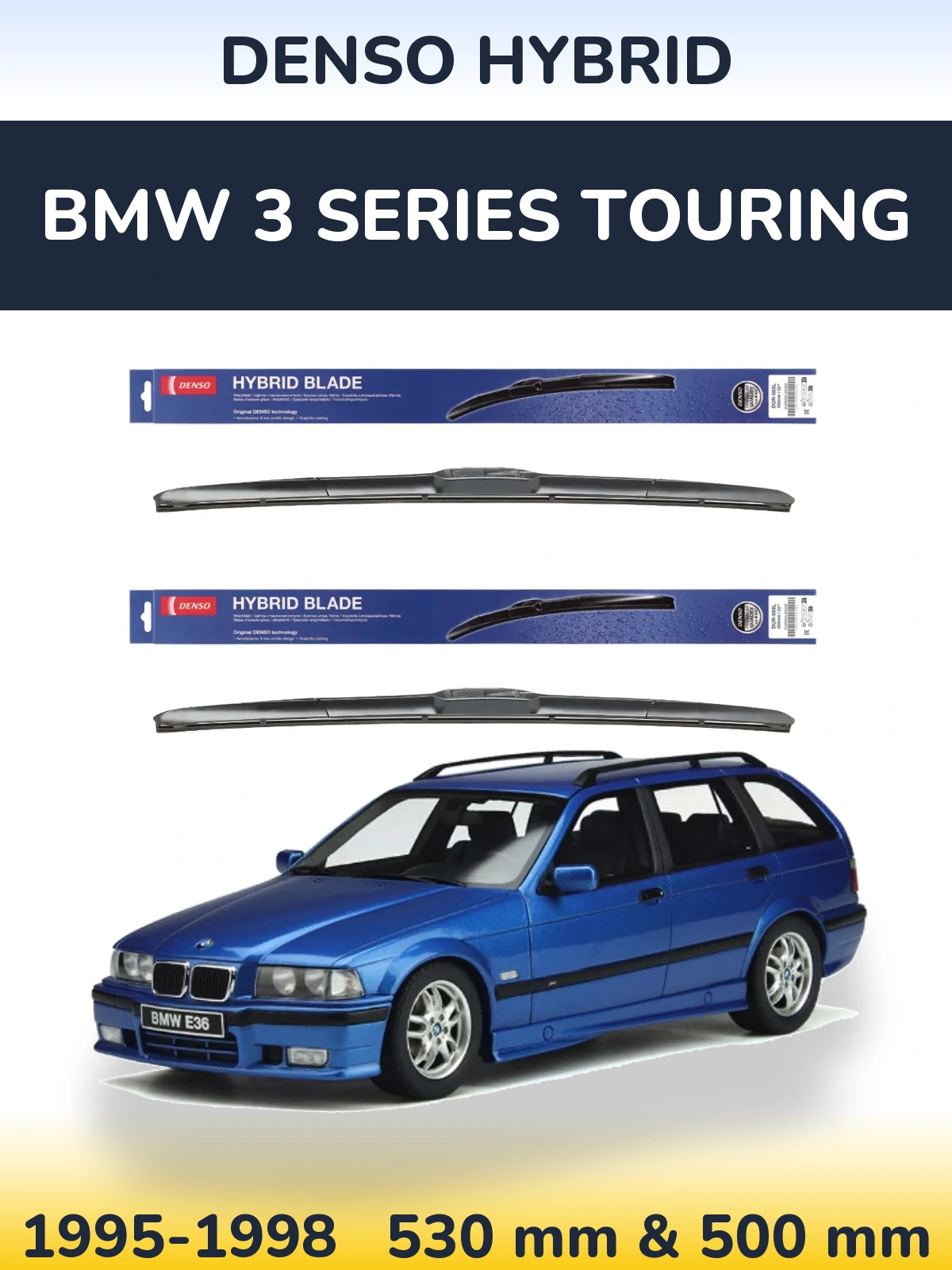 Ștergătoare Denso Hybrid pentru BMW 3 Series Touring