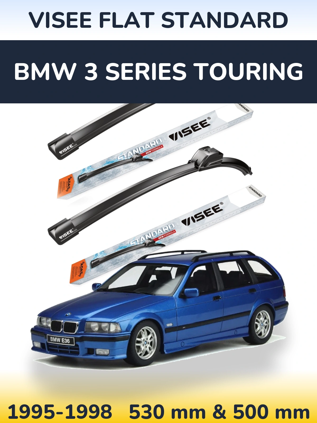 Ștergătoare VISEE FLAT STANDARD pentru BMW 3 Series Touring