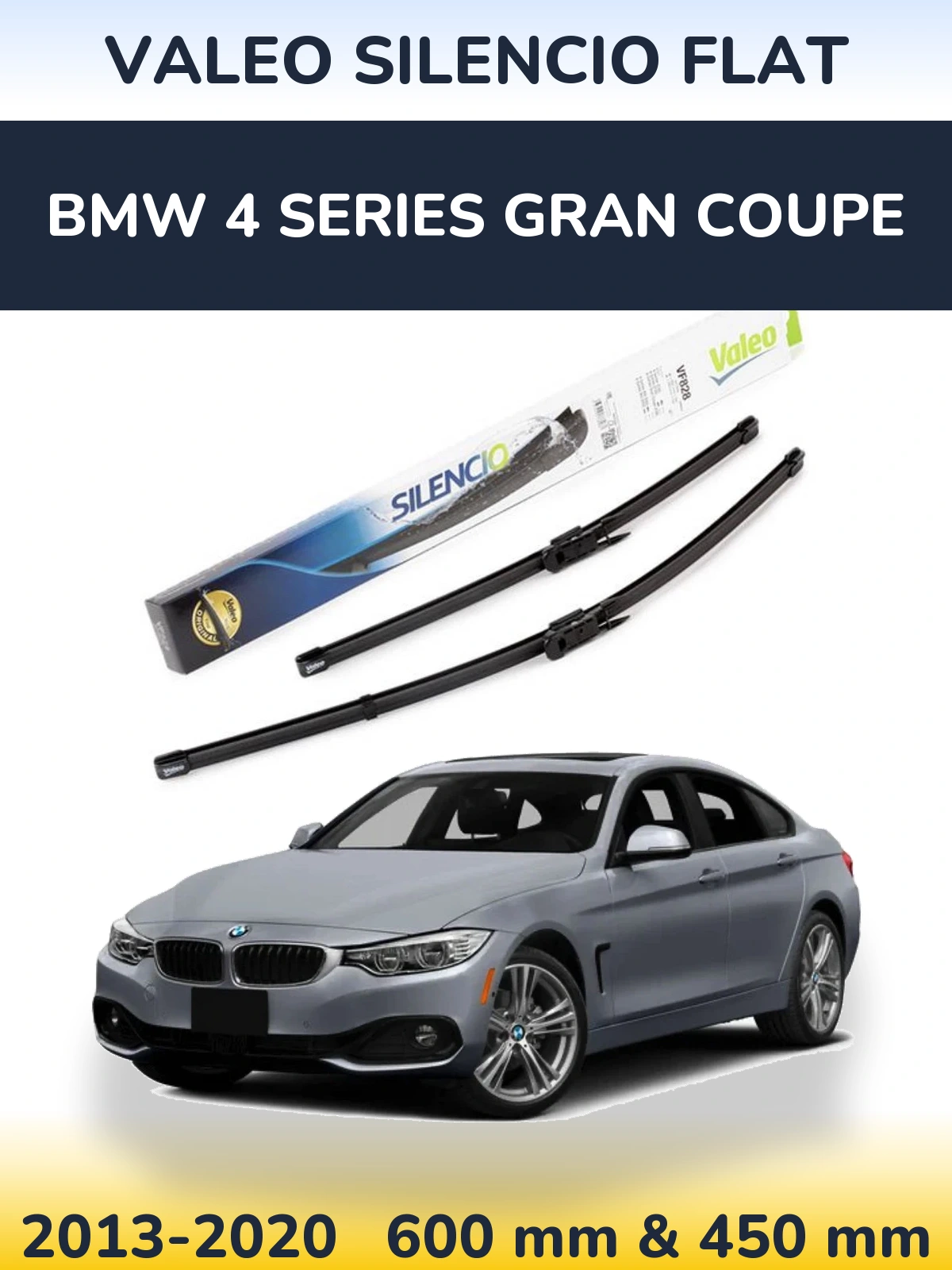 Ștergătoare Valeo Silencio Flat pentru BMW 4 Series Gran Coupe