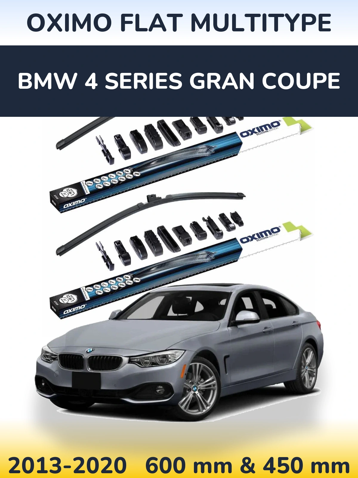 Ștergătoare Oximo Flat MultiTipe pentru BMW 4 Series Gran Coupe