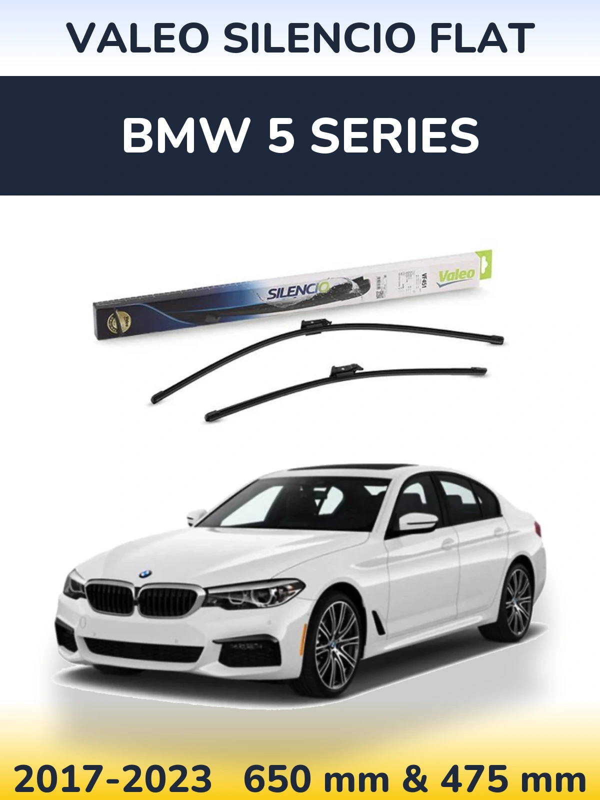 Ștergătoare Valeo Silencio Flat pentru BMW 5 Series