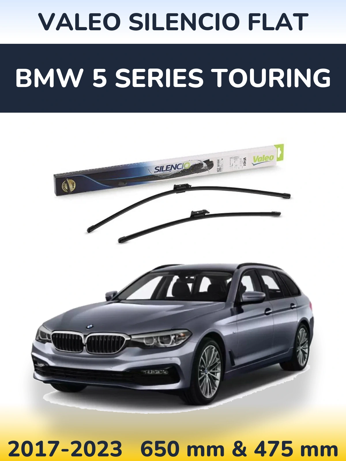 Ștergătoare Valeo Silencio Flat pentru BMW 5 Series Touring