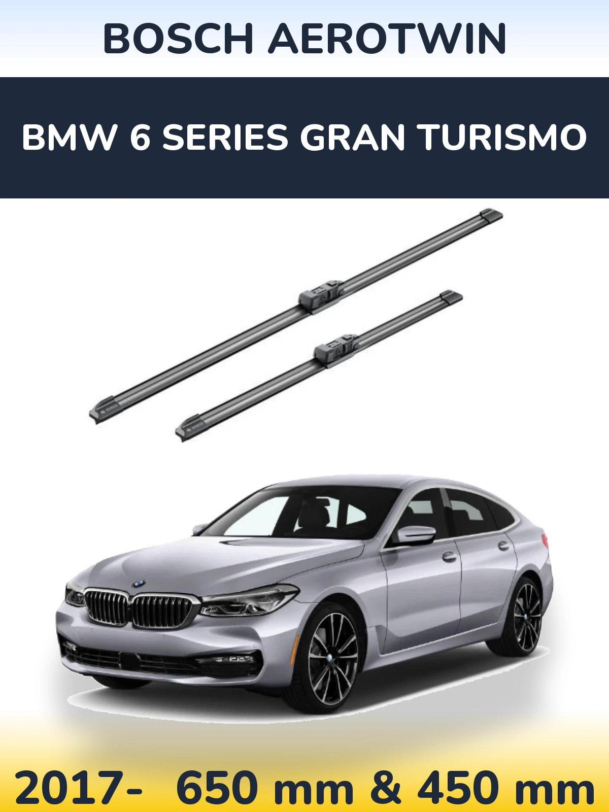 Ștergătoare BOSCH AeroTwin pentru BMW 6 Series Gran Turismo