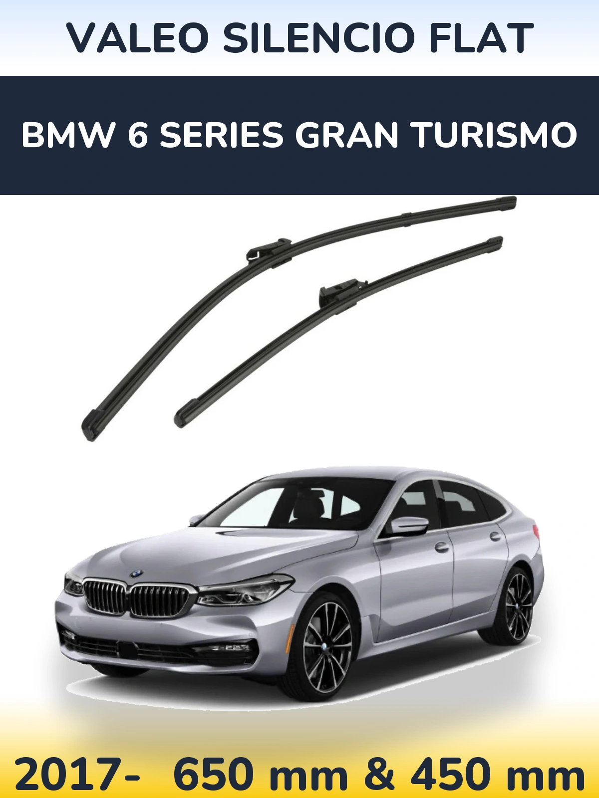Ștergătoare Valeo Silencio Flat pentru BMW 6 Series Gran Turismo
