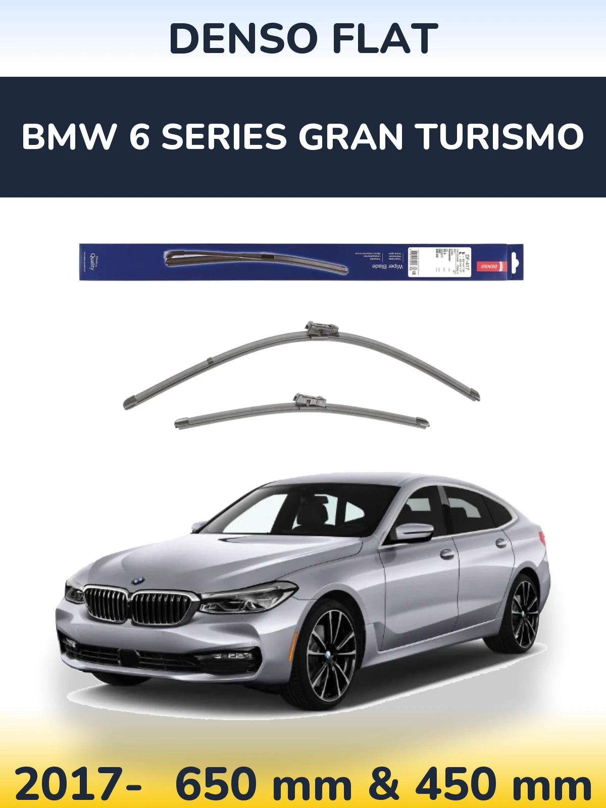 Ștergătoare Denso Flat pentru BMW 6 Series Gran Turismo