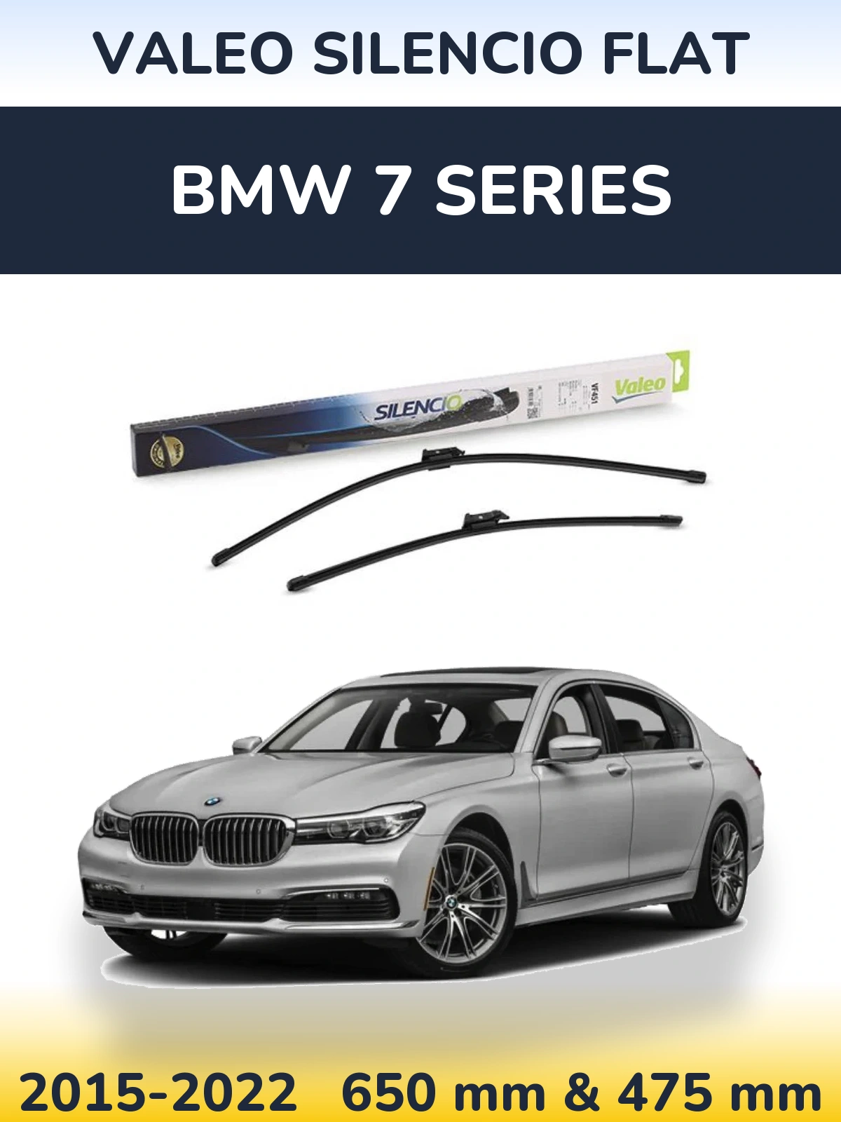 Ștergătoare Valeo Silencio Flat pentru BMW 7 Series