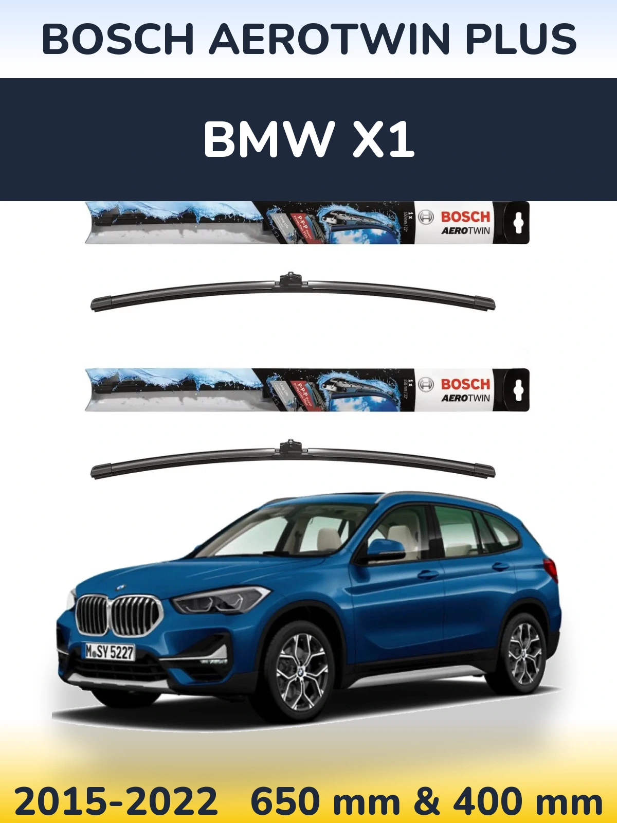 Ștergătoare BOSCH AeroTwin Plus pentru BMW X1
