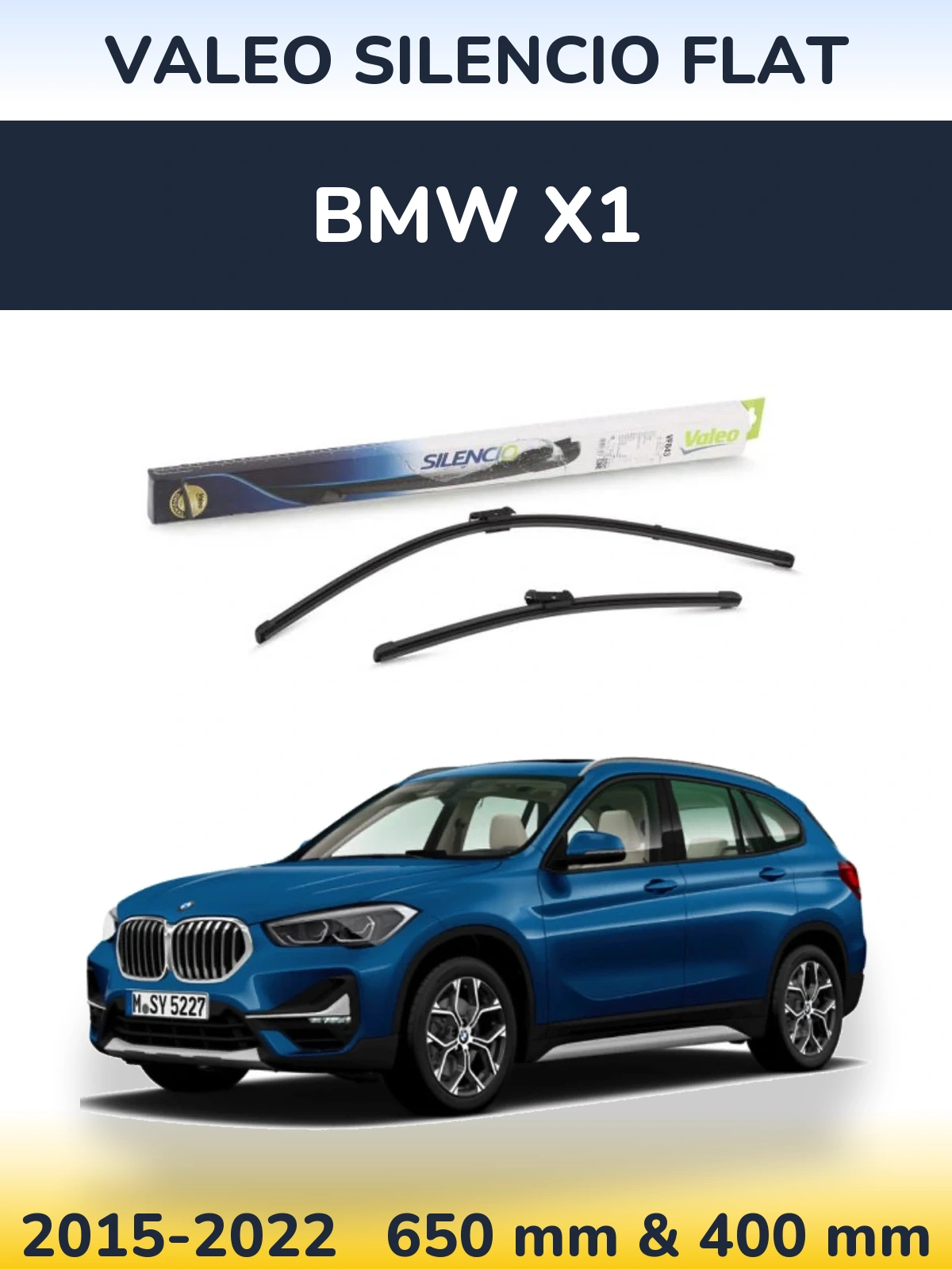 Ștergătoare Valeo Silencio Flat pentru BMW X1