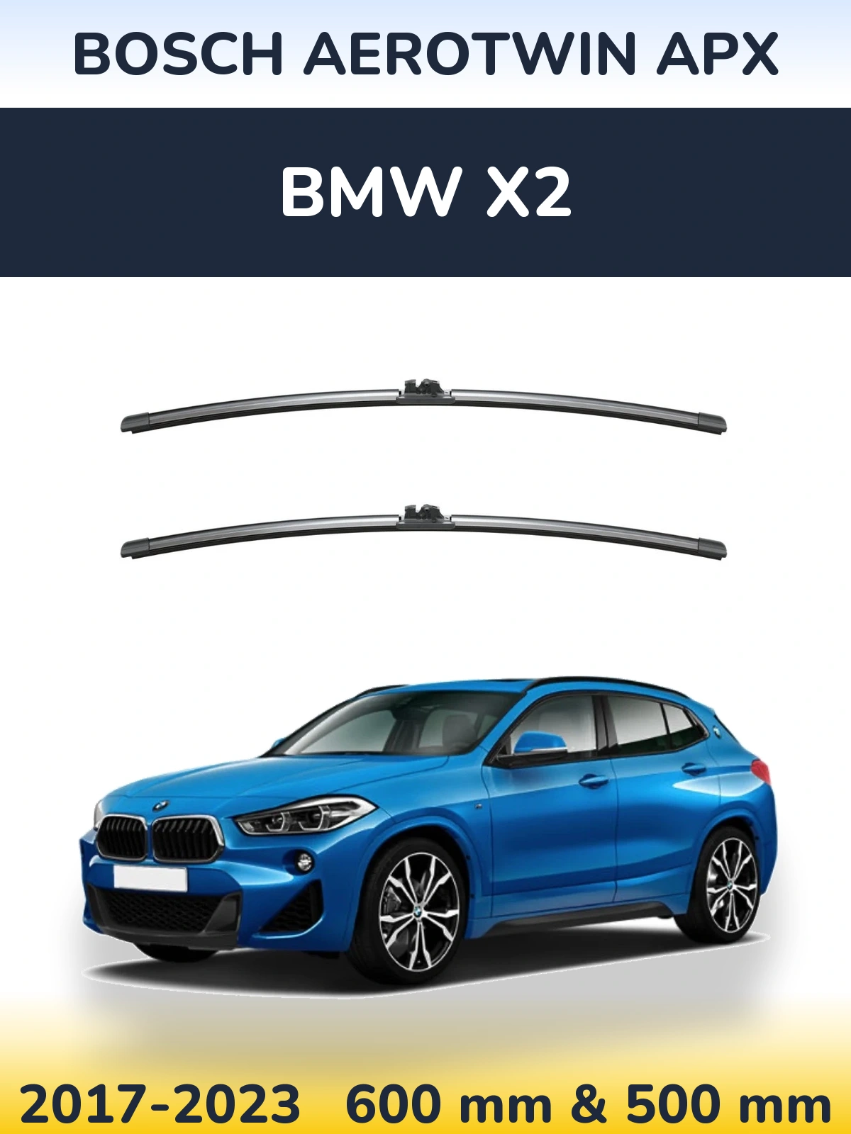Ștergătoare BOSCH AeroTwin APX pentru BMW X2