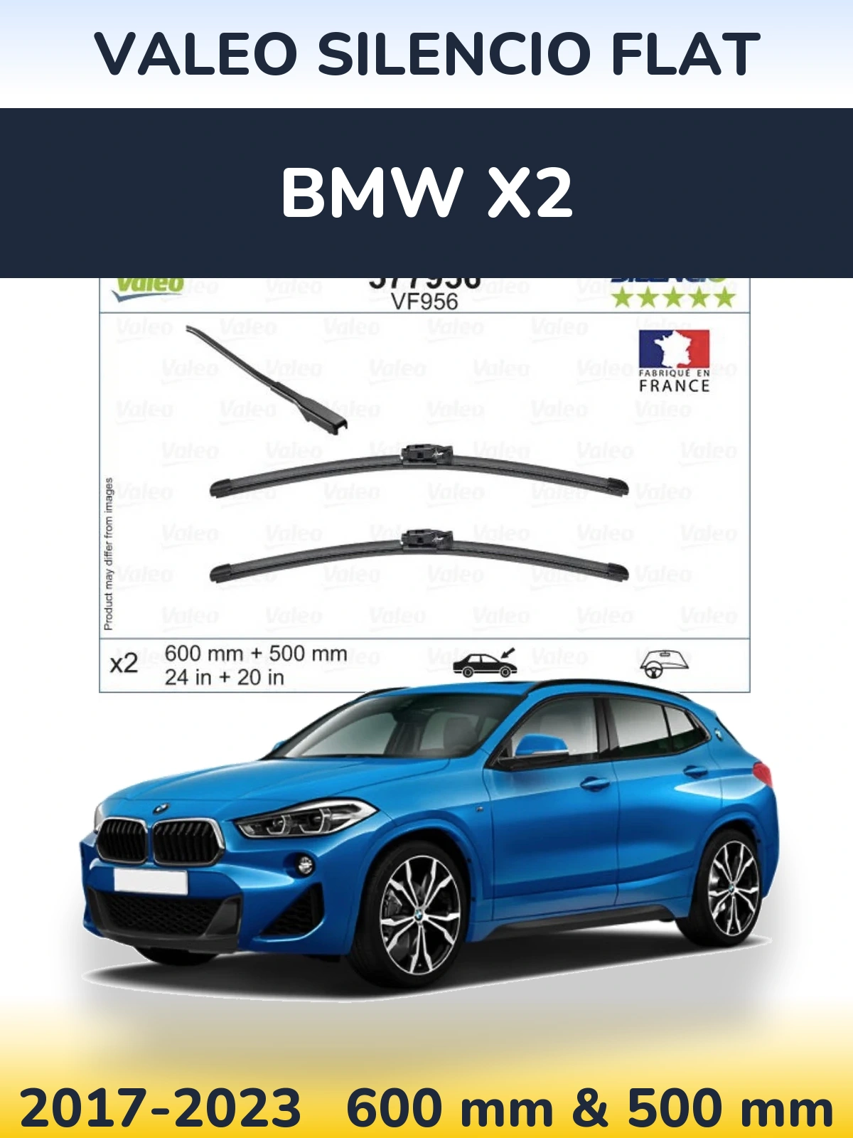Ștergătoare Valeo Silencio Flat pentru BMW X2