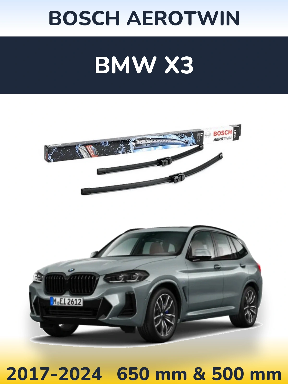 Ștergătoare BOSCH AeroTwin pentru BMW X3