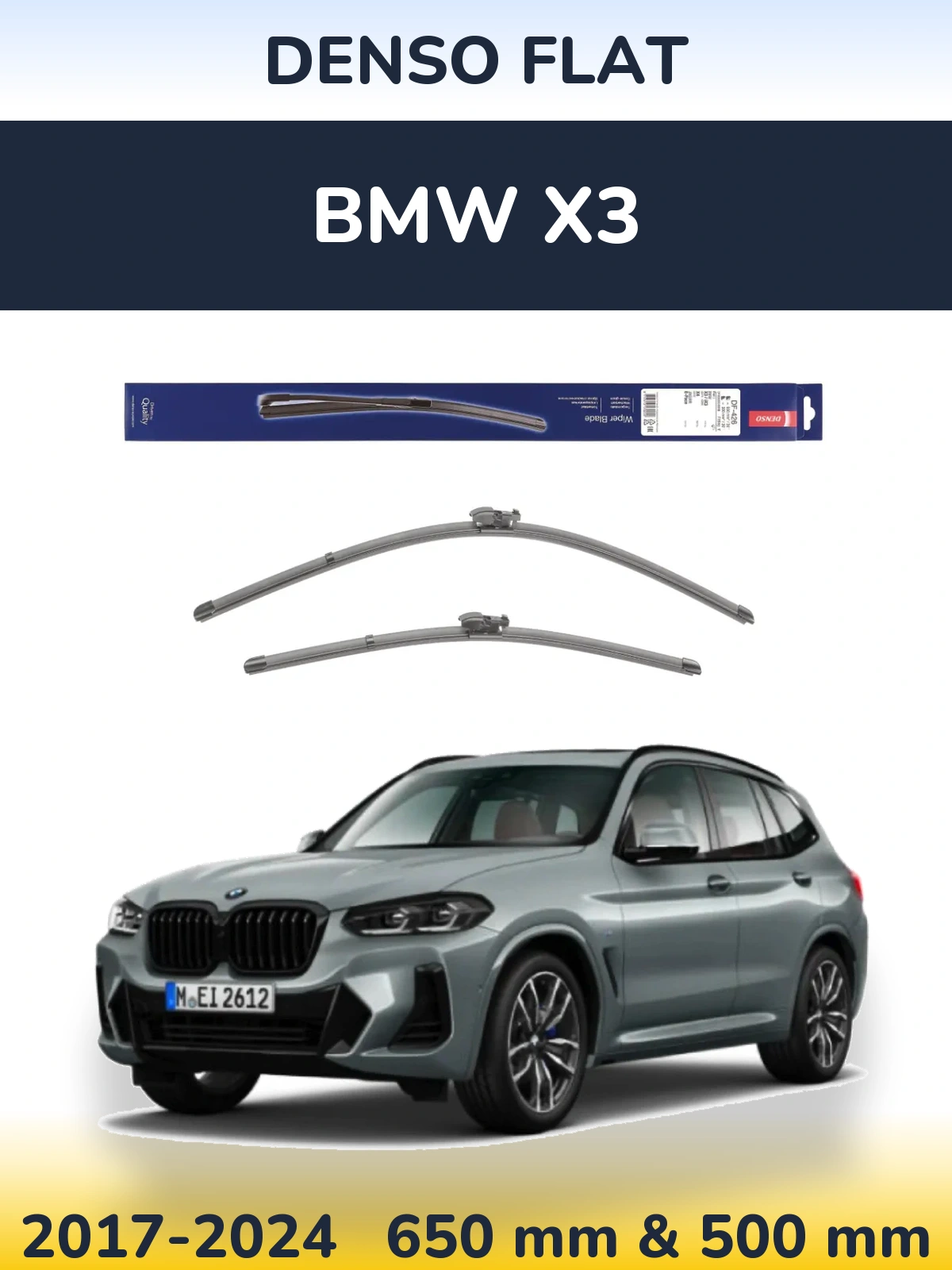 Ștergătoare Denso Flat pentru BMW X3