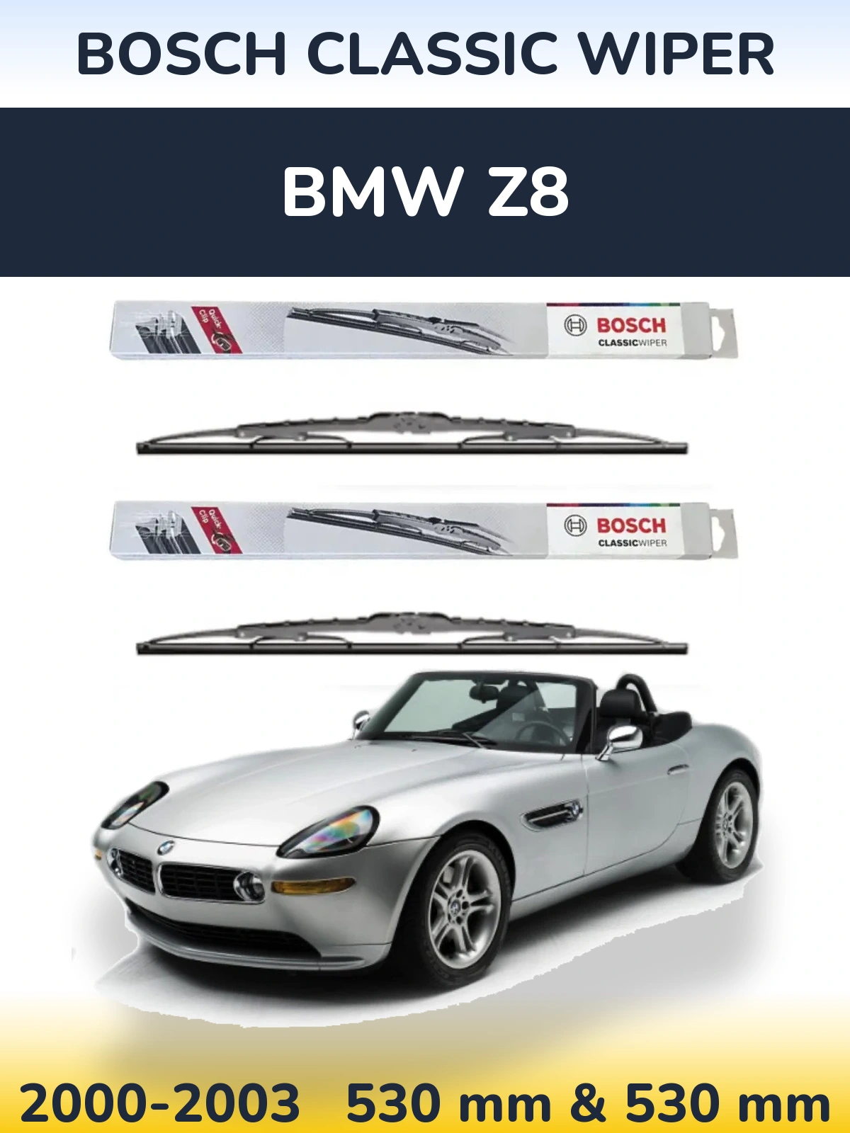 Ștergătoare BOSCH Classic Wiper pentru BMW Z8