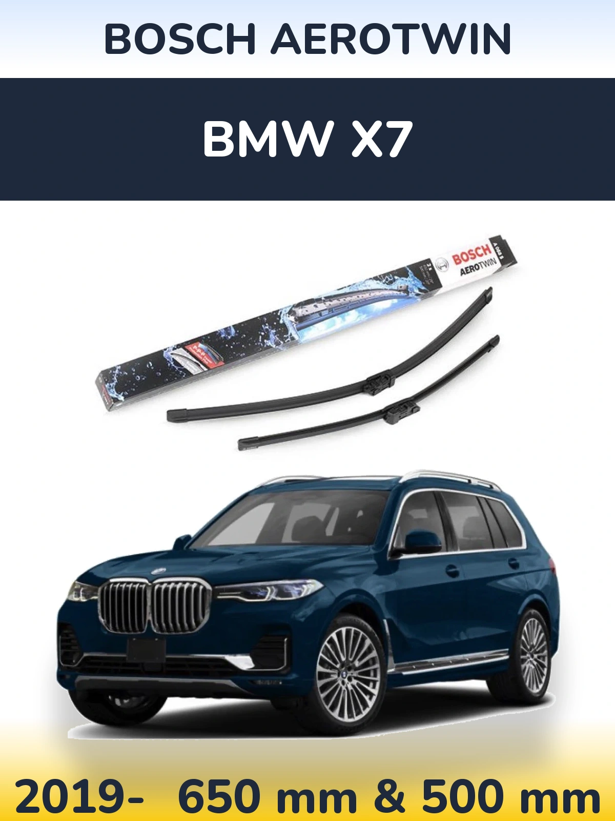 Ștergătoare BOSCH AeroTwin pentru BMW X7