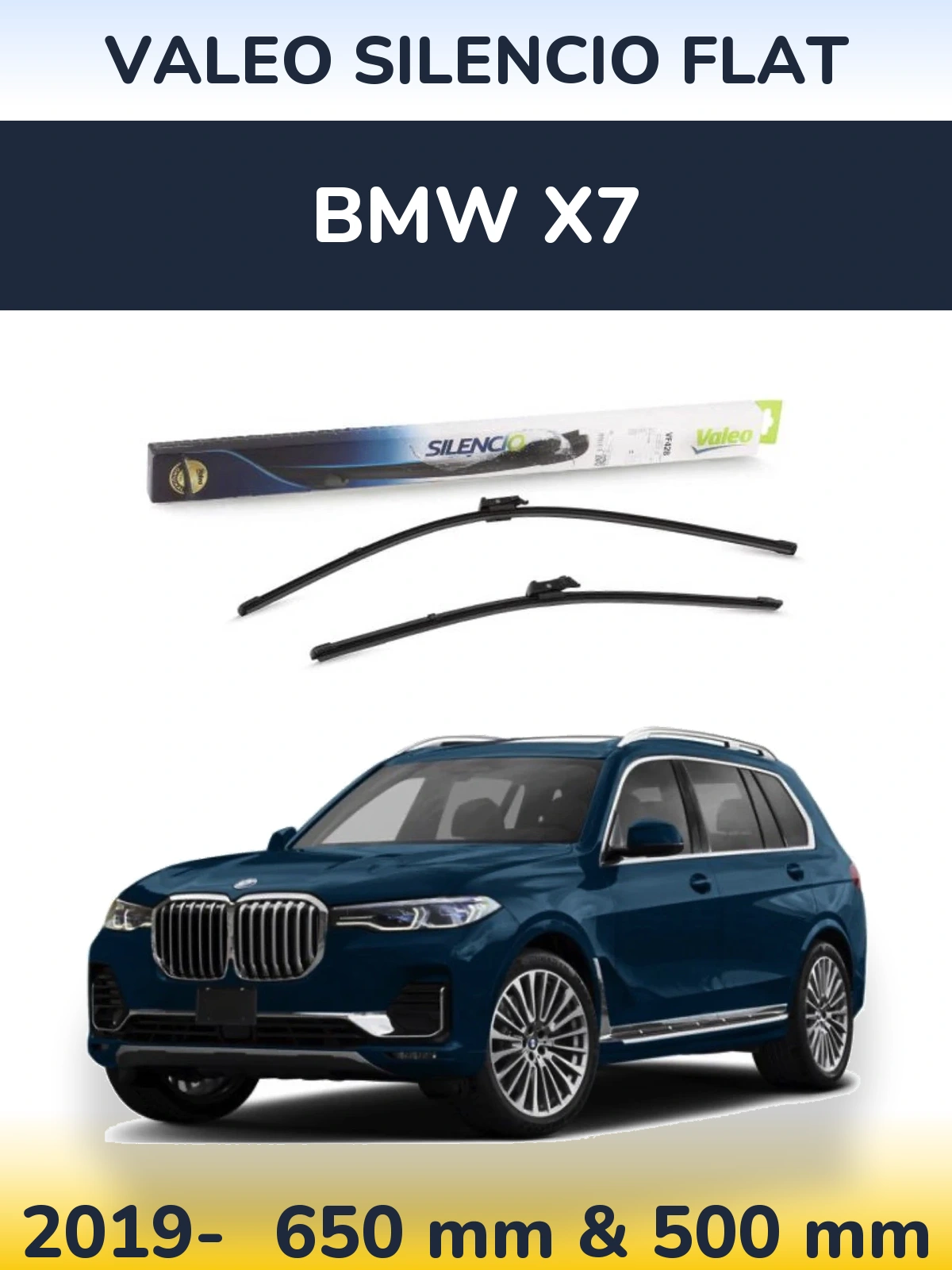 Ștergătoare Valeo Silencio Flat pentru BMW X7