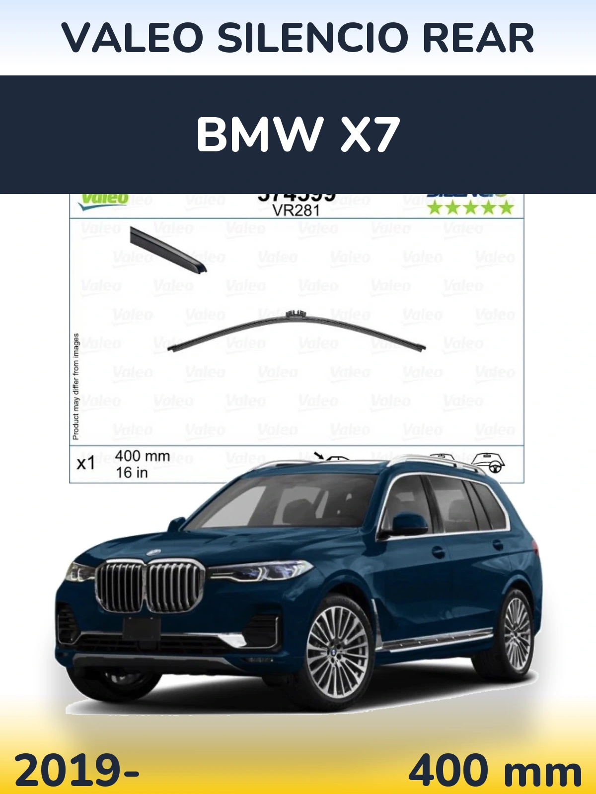 Ștergătoare Valeo Silencio Rear pentru BMW X7